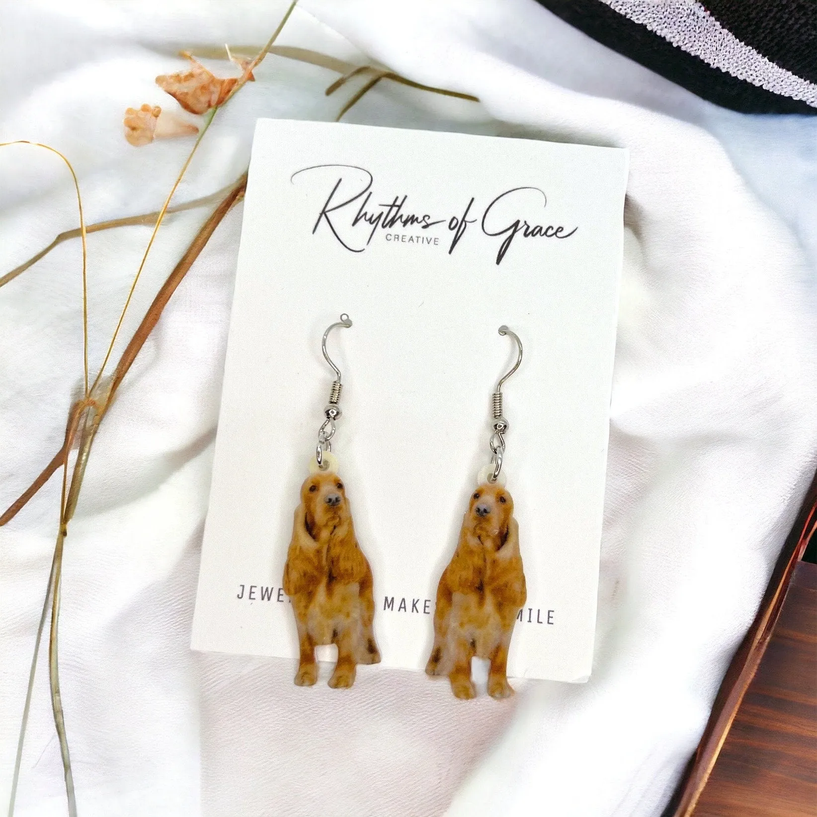 Dog Earrings, Beagle Earrings, Basset Hound, Dog Jewelry, Dog Mom, Beagle Jewelry, Dog Accessories, Basset Hound Earrings, Hound Dog