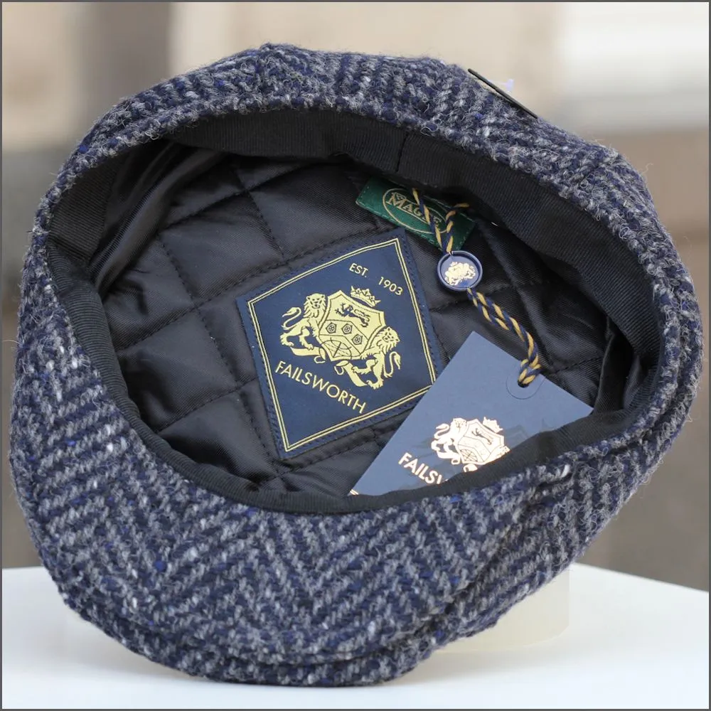 Donegal Longford Blue Tweed Cap 
