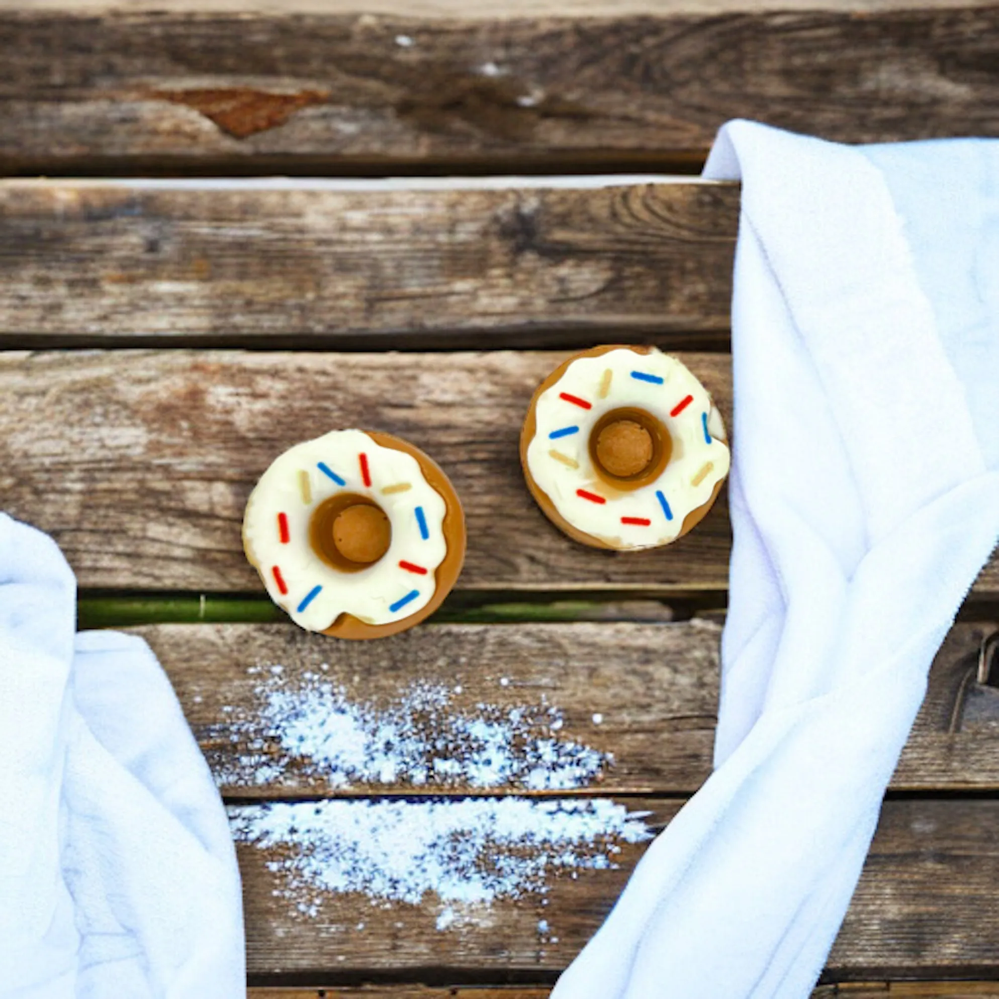Donut Earrings - Donut Studs, Food Earrings, Donut Studs, Handmade Earrings, Sprinkle Donut