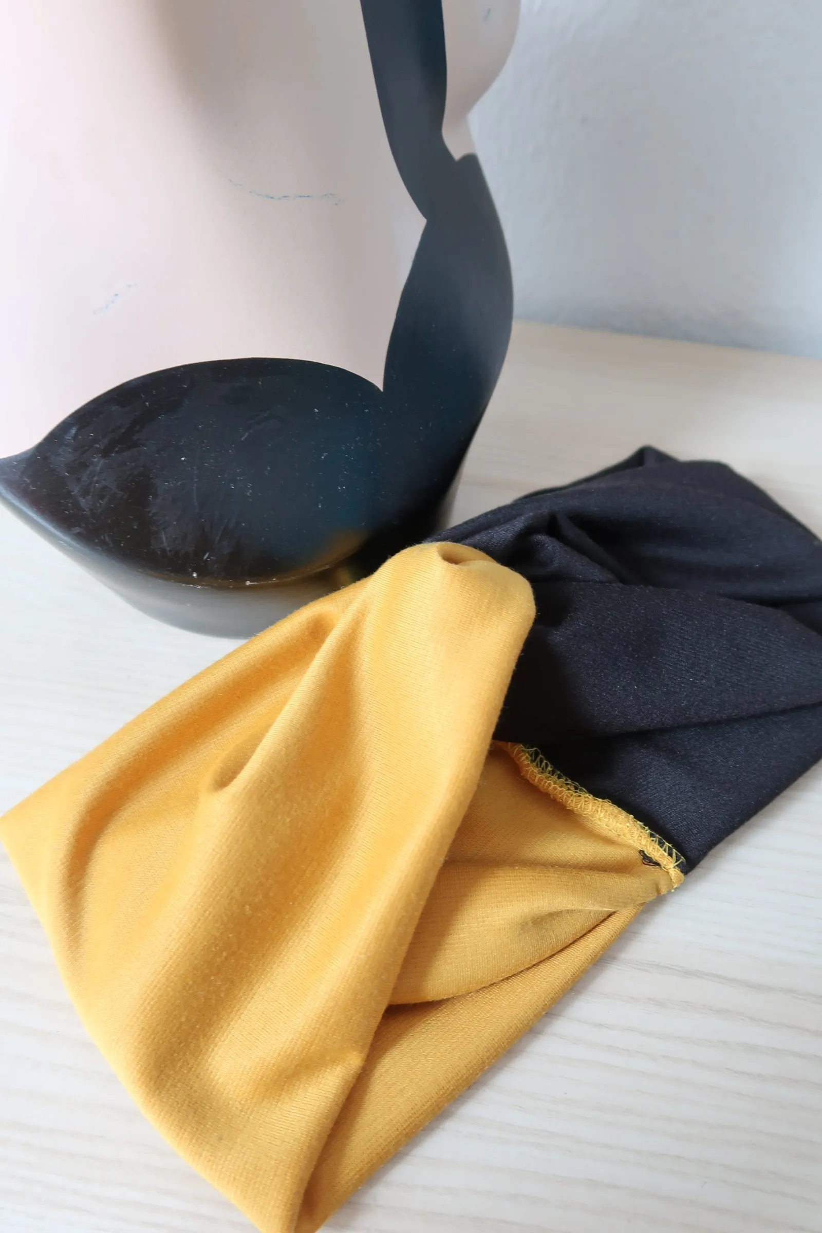 DUO DESIGN Vintage Style Jersey Headband With Classic Knot & Colour Choice (made to order)
