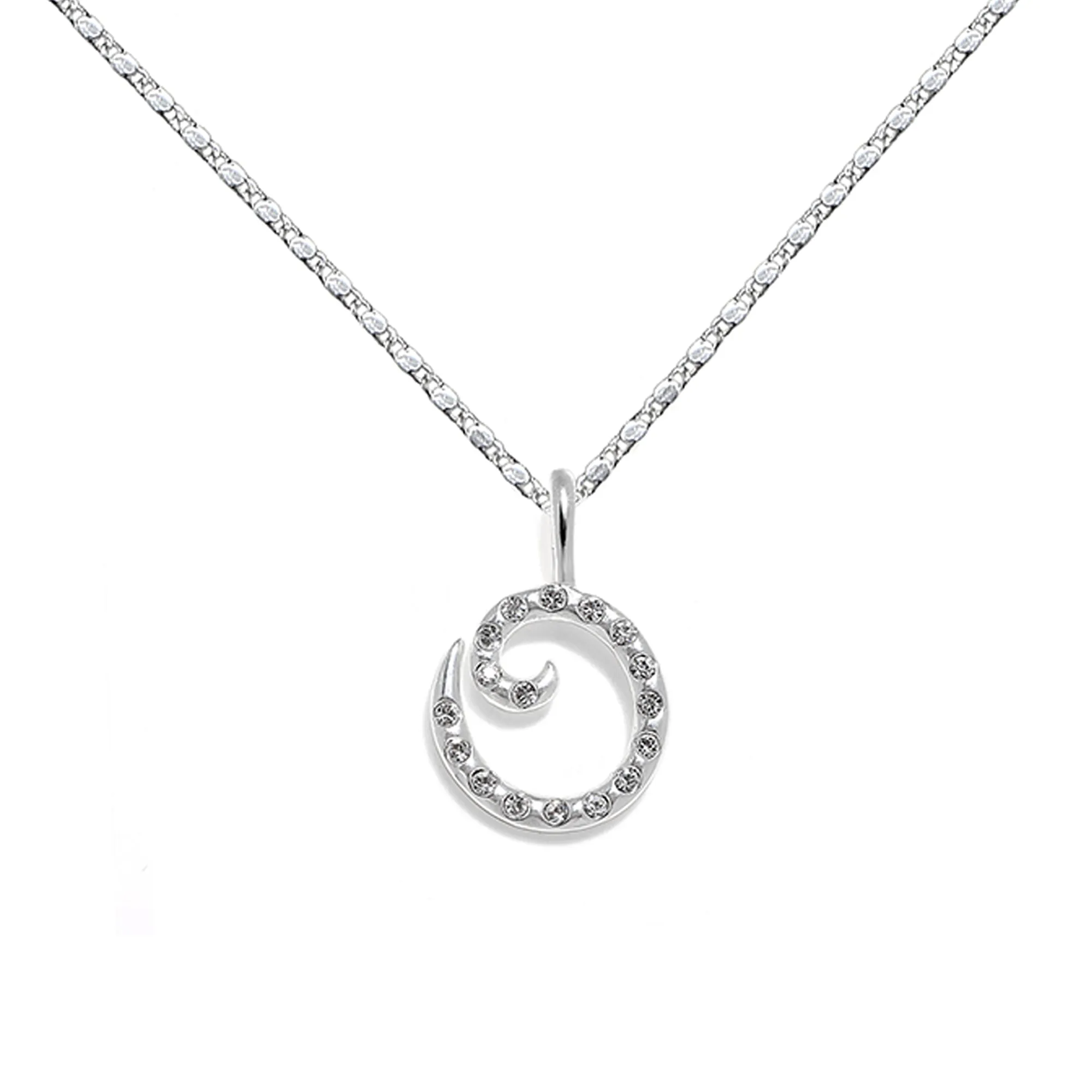 Everly Initial Necklace- Silver