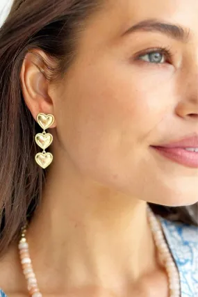 FALLING HEART EARRINGS
