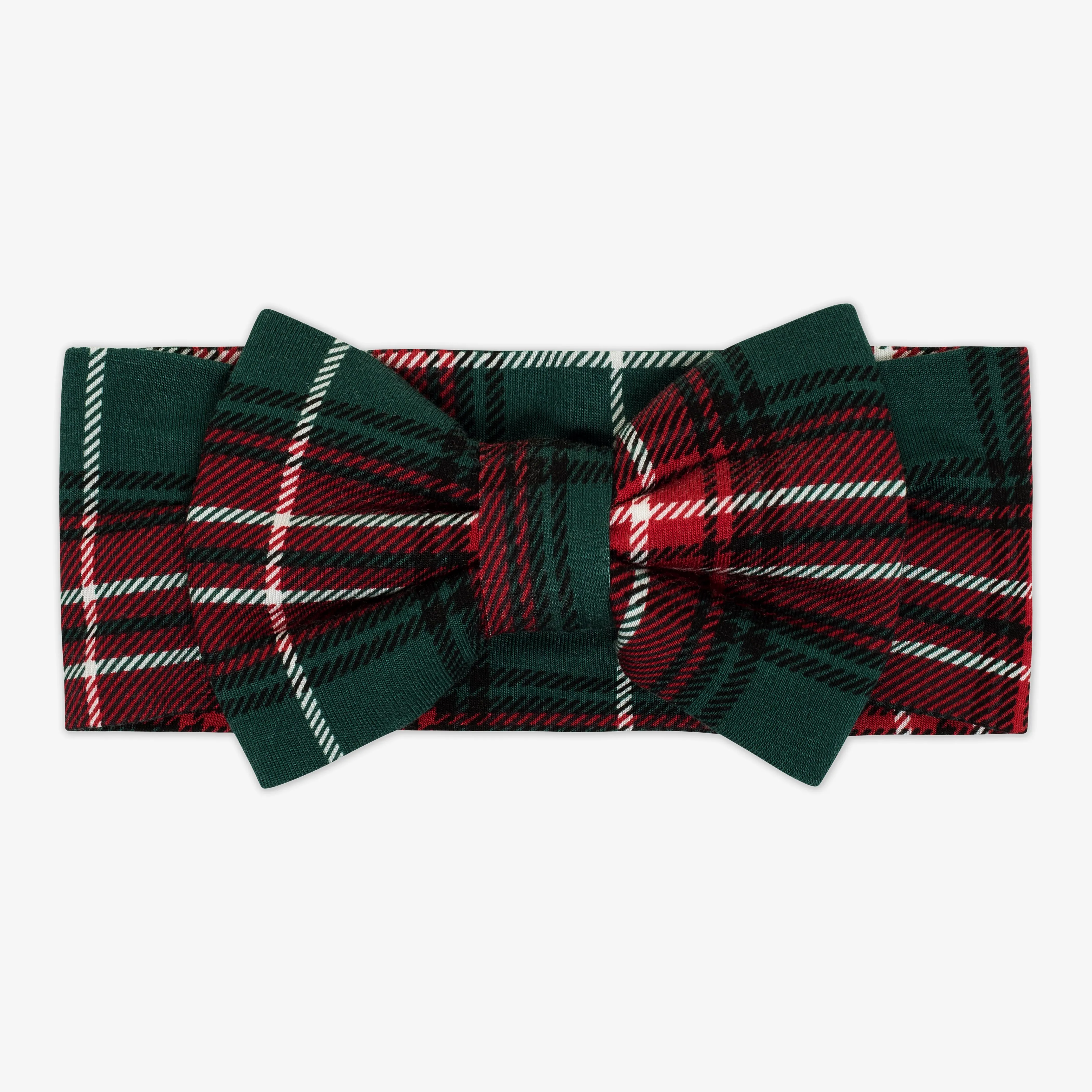 Fireside Plaid Luxe Bow Headband