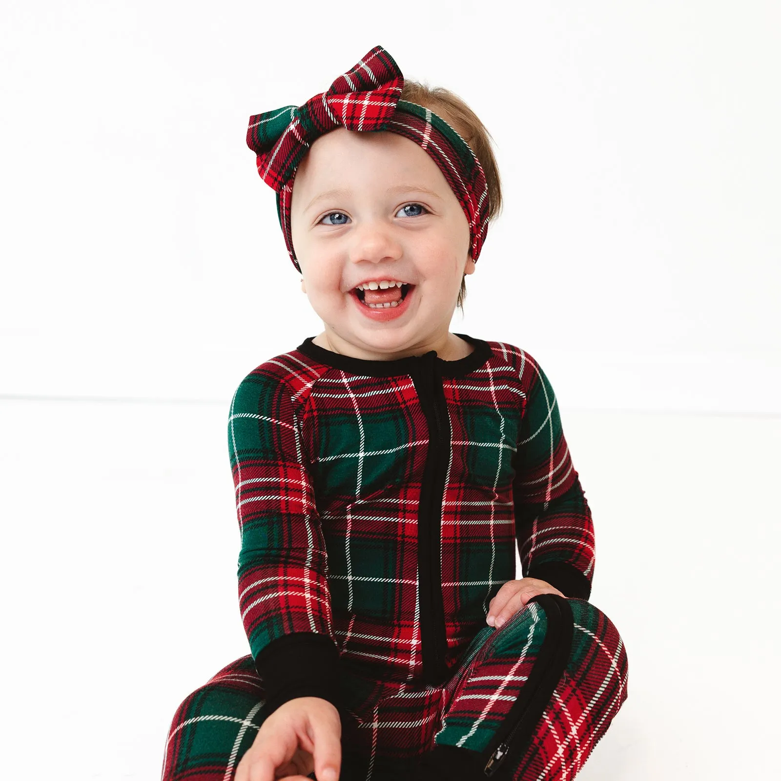 Fireside Plaid Luxe Bow Headband