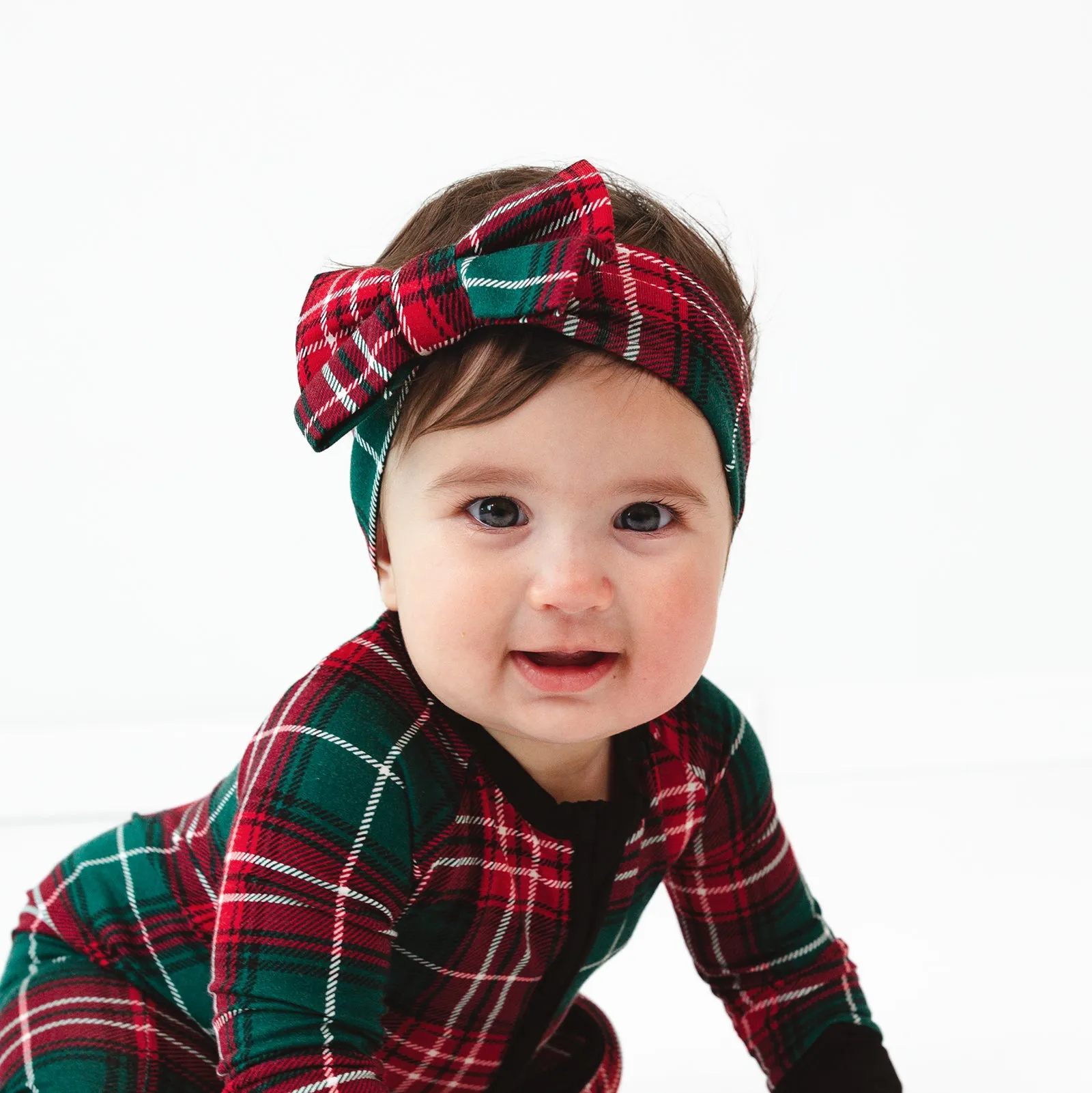 Fireside Plaid Luxe Bow Headband