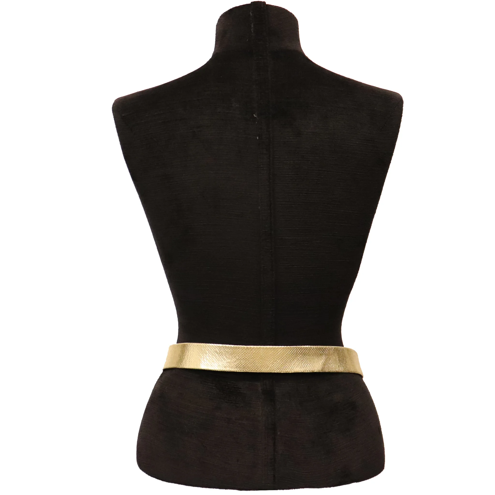 Gold Belt With Rhinestone Oval Clasp