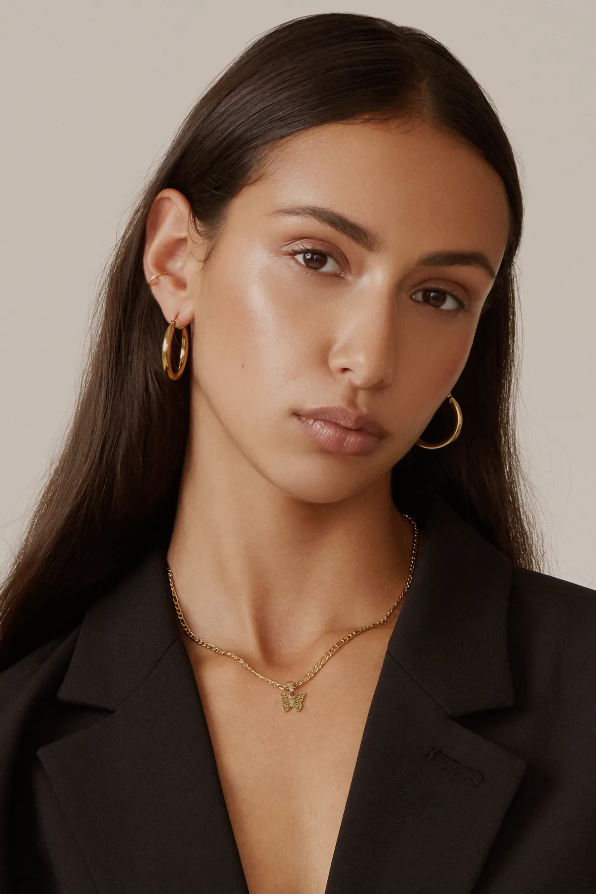 Gold Hailey Hoops