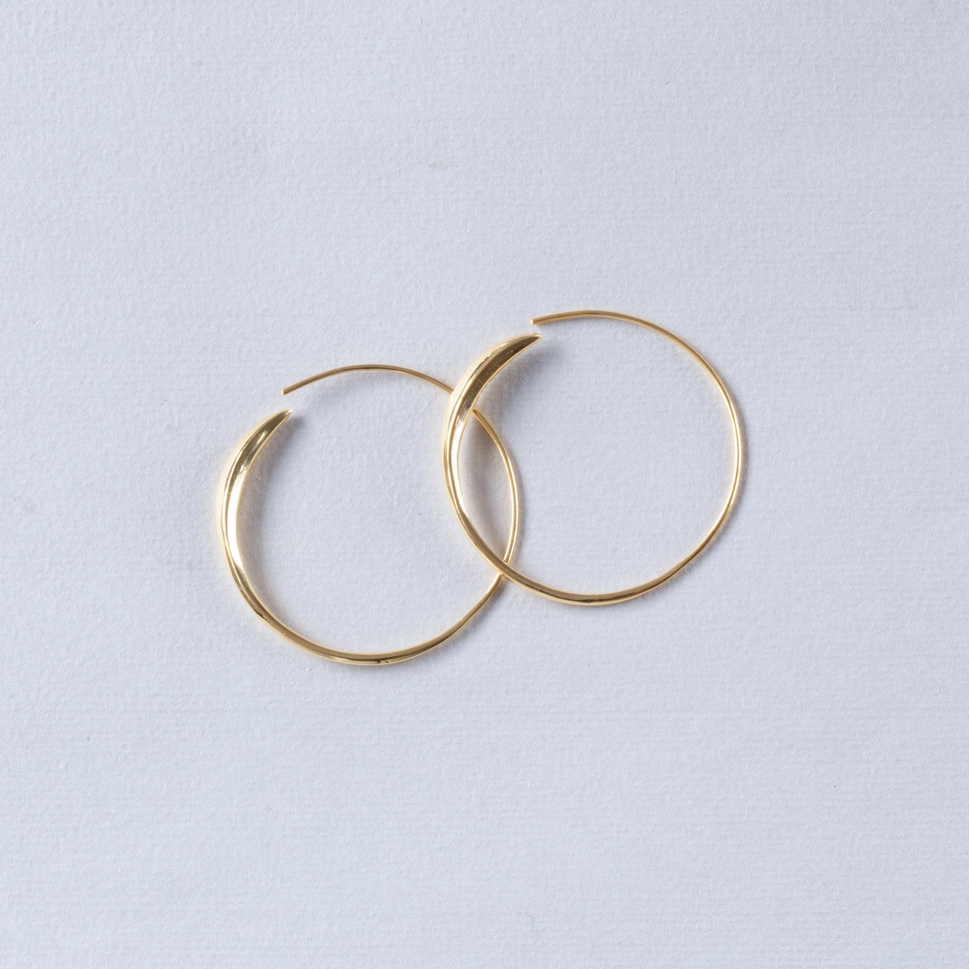 Gold Wrap Over Hoop Earrings