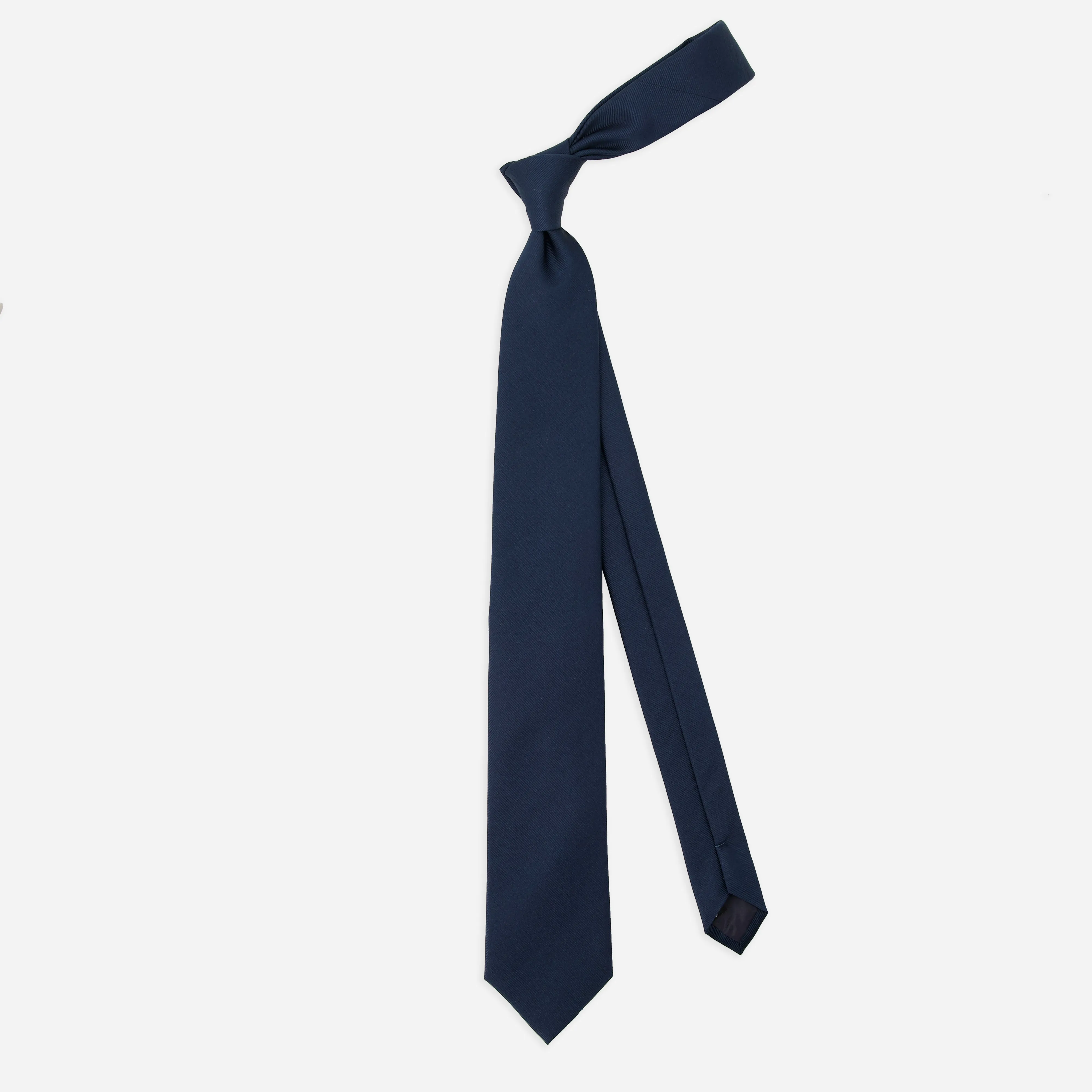 Grosgrain Solid Midnight Navy Tie