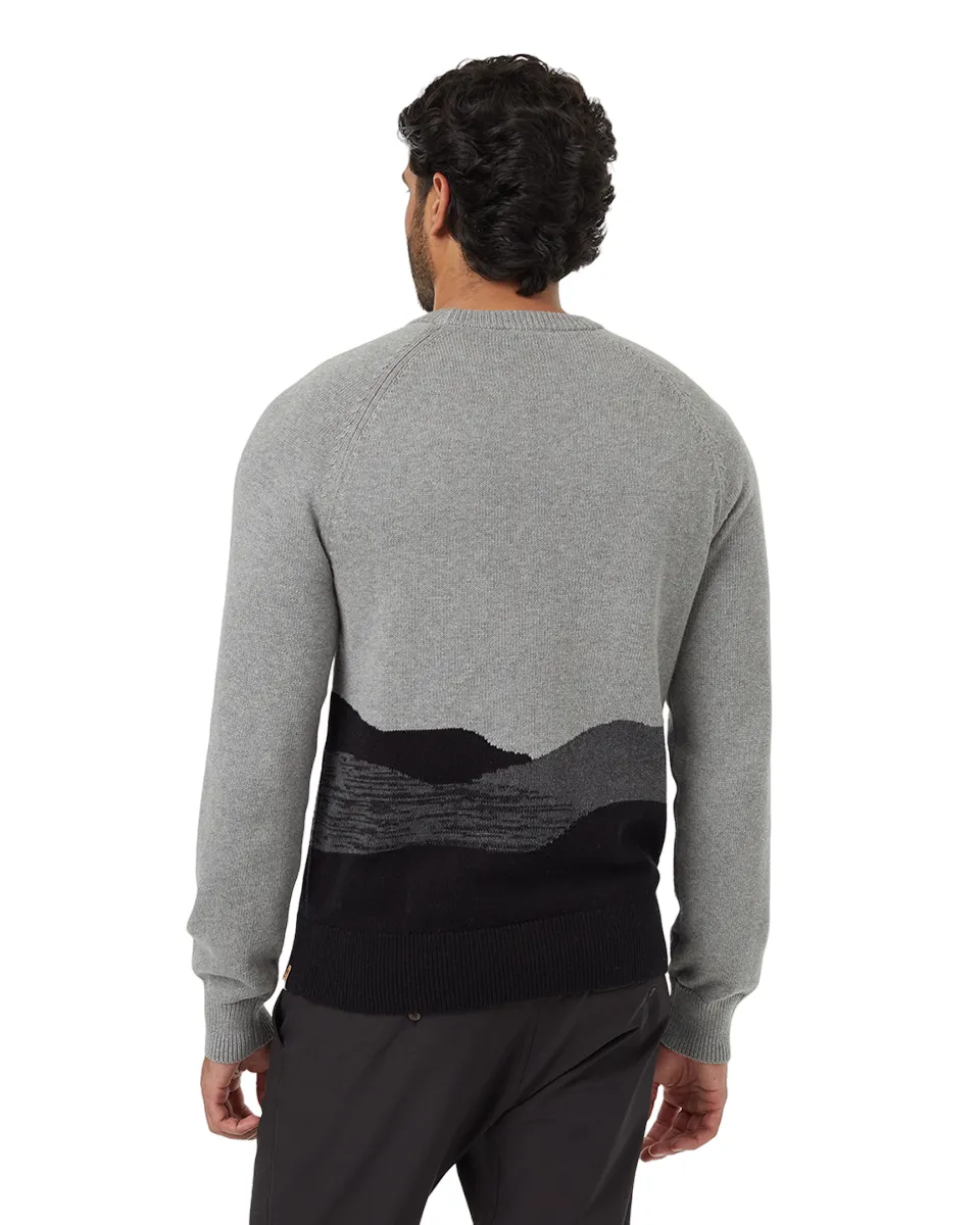 Highline Jacquard Landscape Crew (Dark Heather/Drk Grey Heather/Meteorite Black)