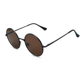 'Journeyman' Metal Round Copper With Brown Lens