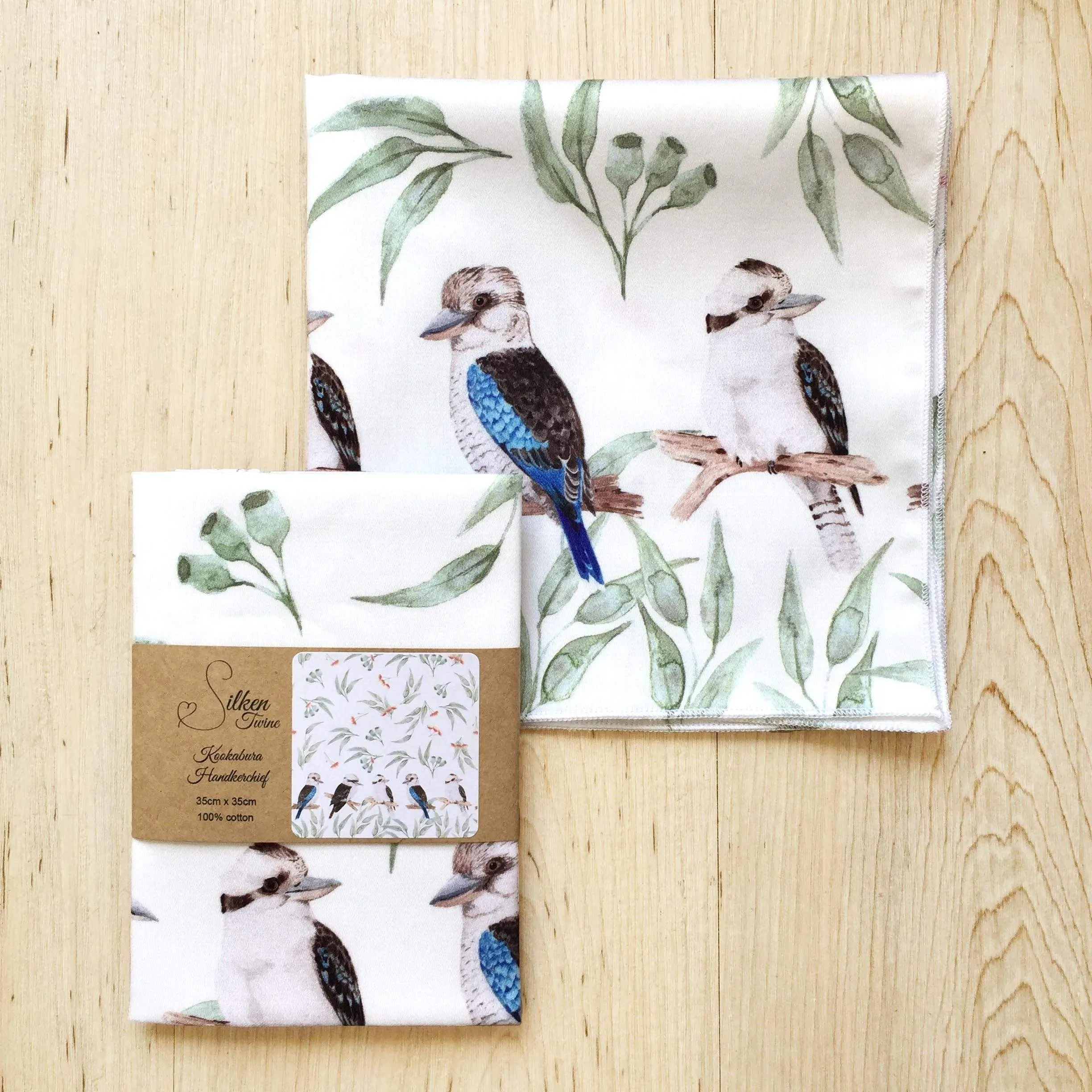 Kookaburra Handkerchief 5 birds