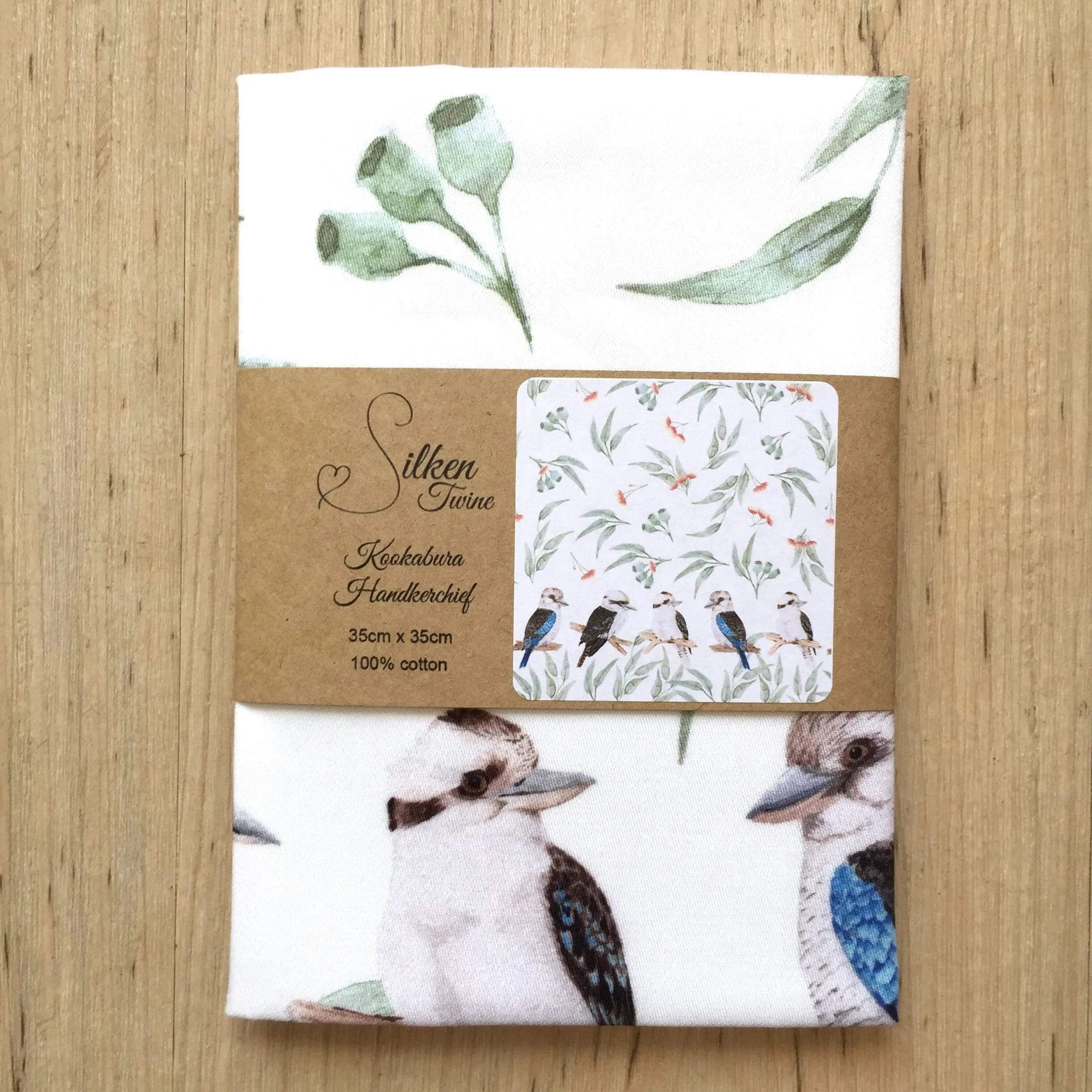 Kookaburra Handkerchief 5 birds