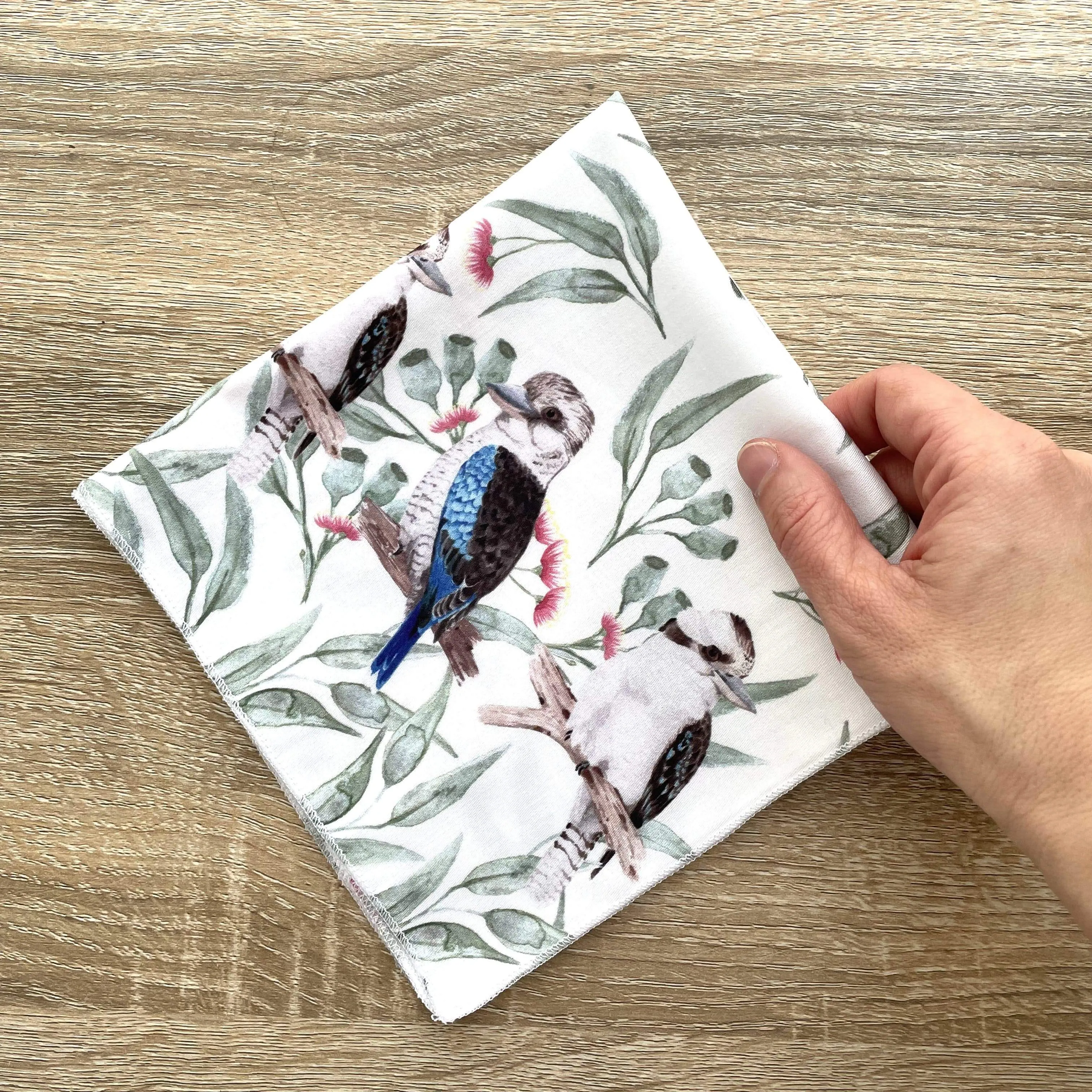 Kookaburra Handkerchief 5 birds
