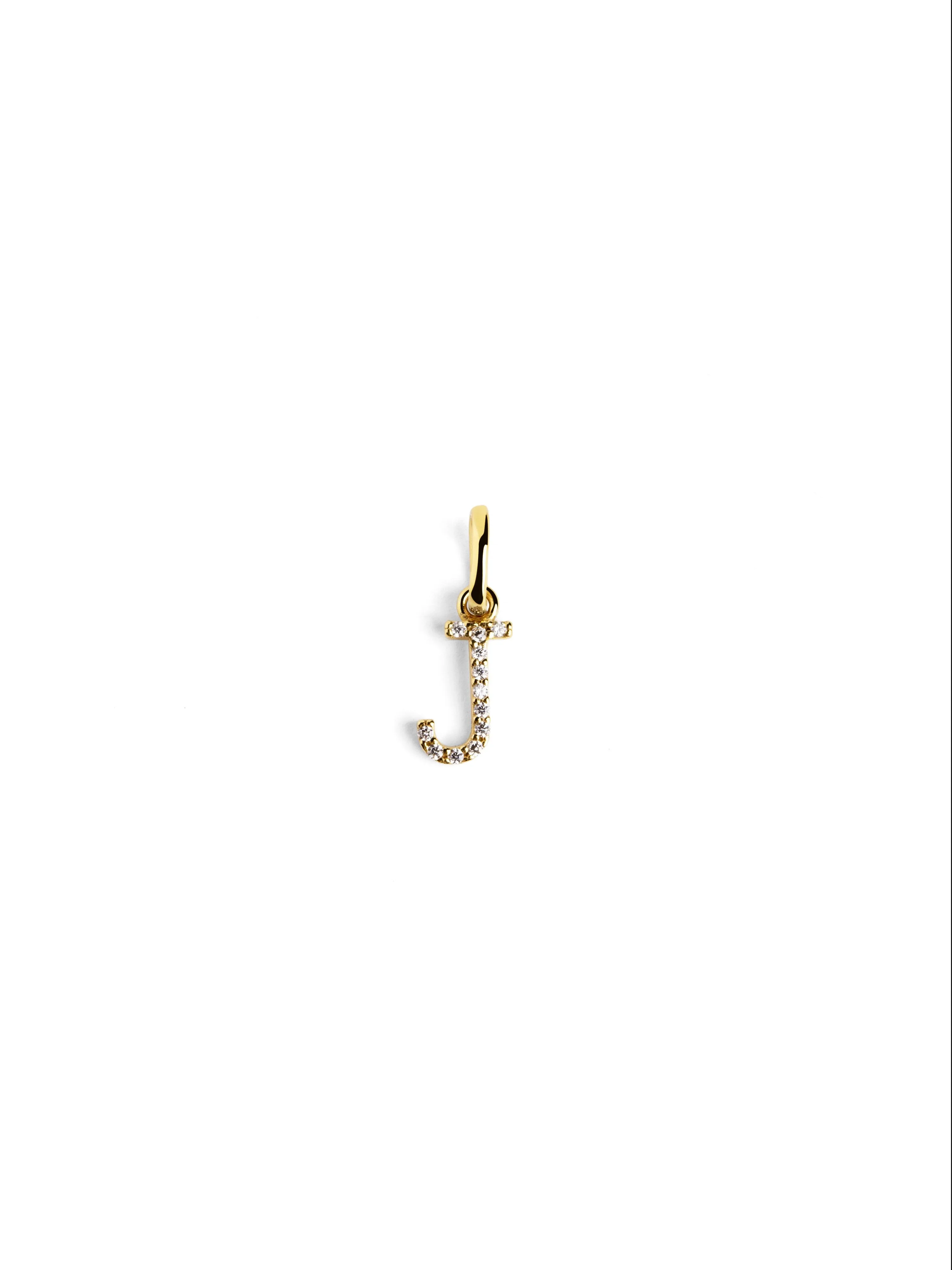 Letter Spark Gold Charm