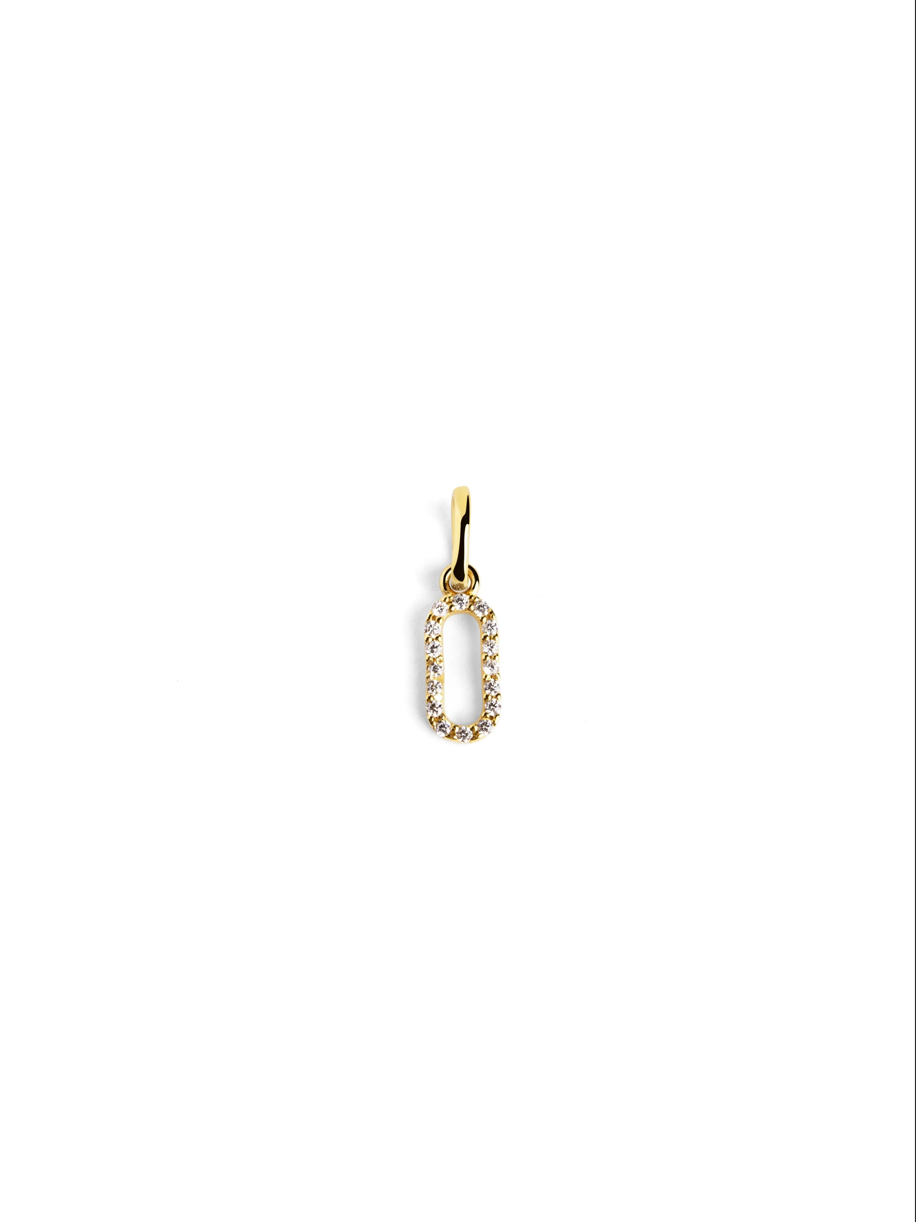 Letter Spark Gold Charm