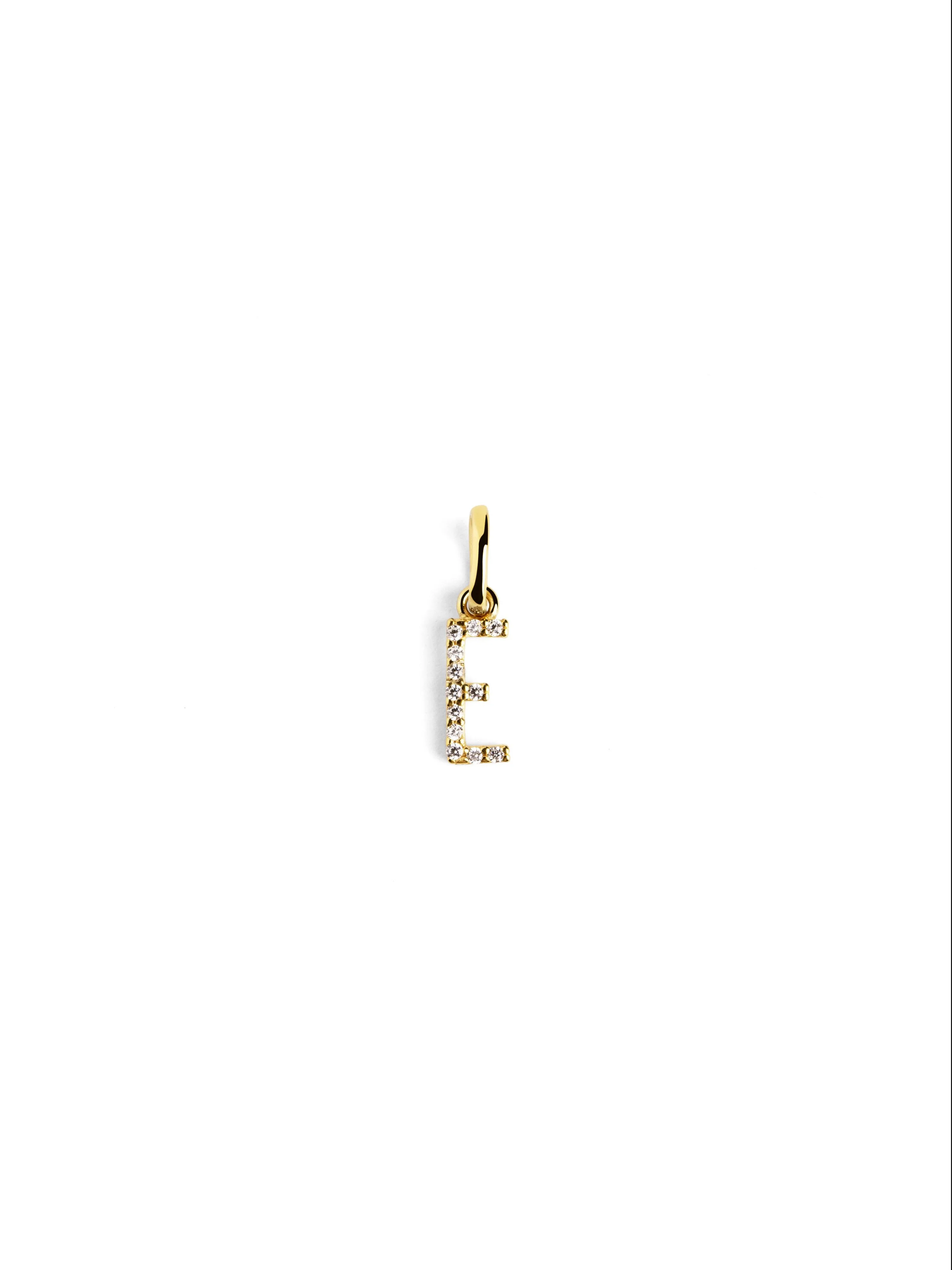 Letter Spark Gold Charm