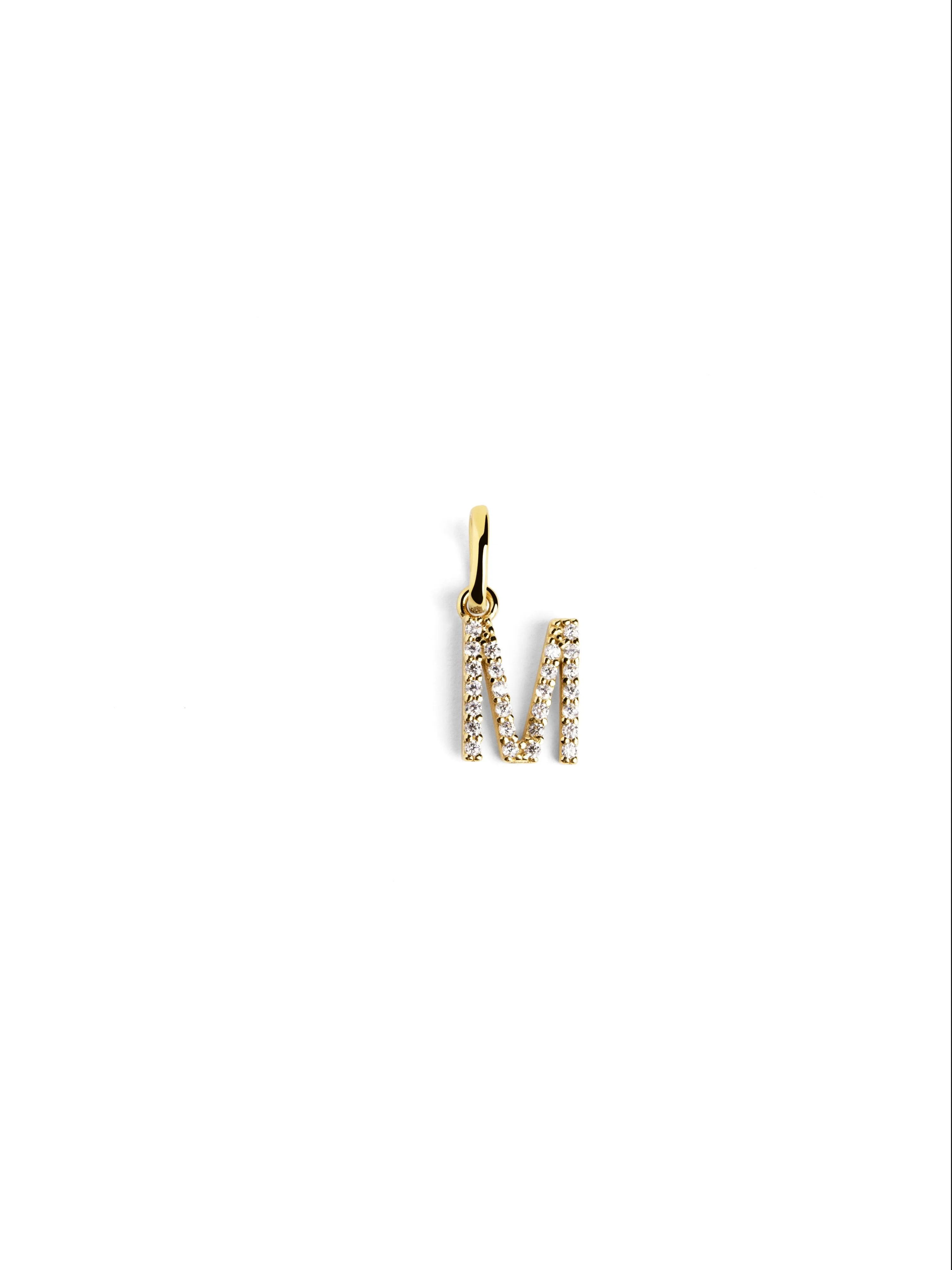 Letter Spark Gold Charm