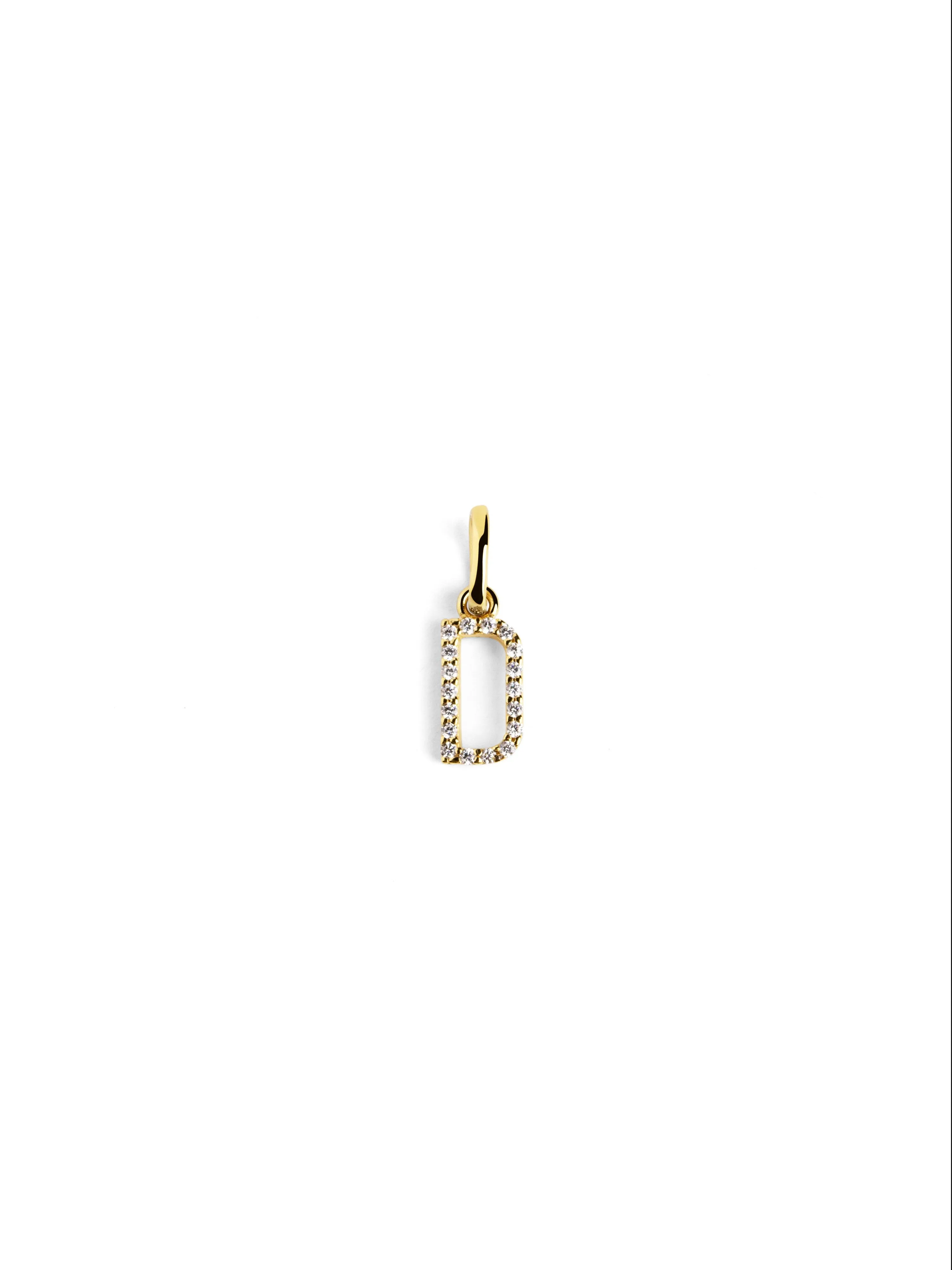Letter Spark Gold Charm