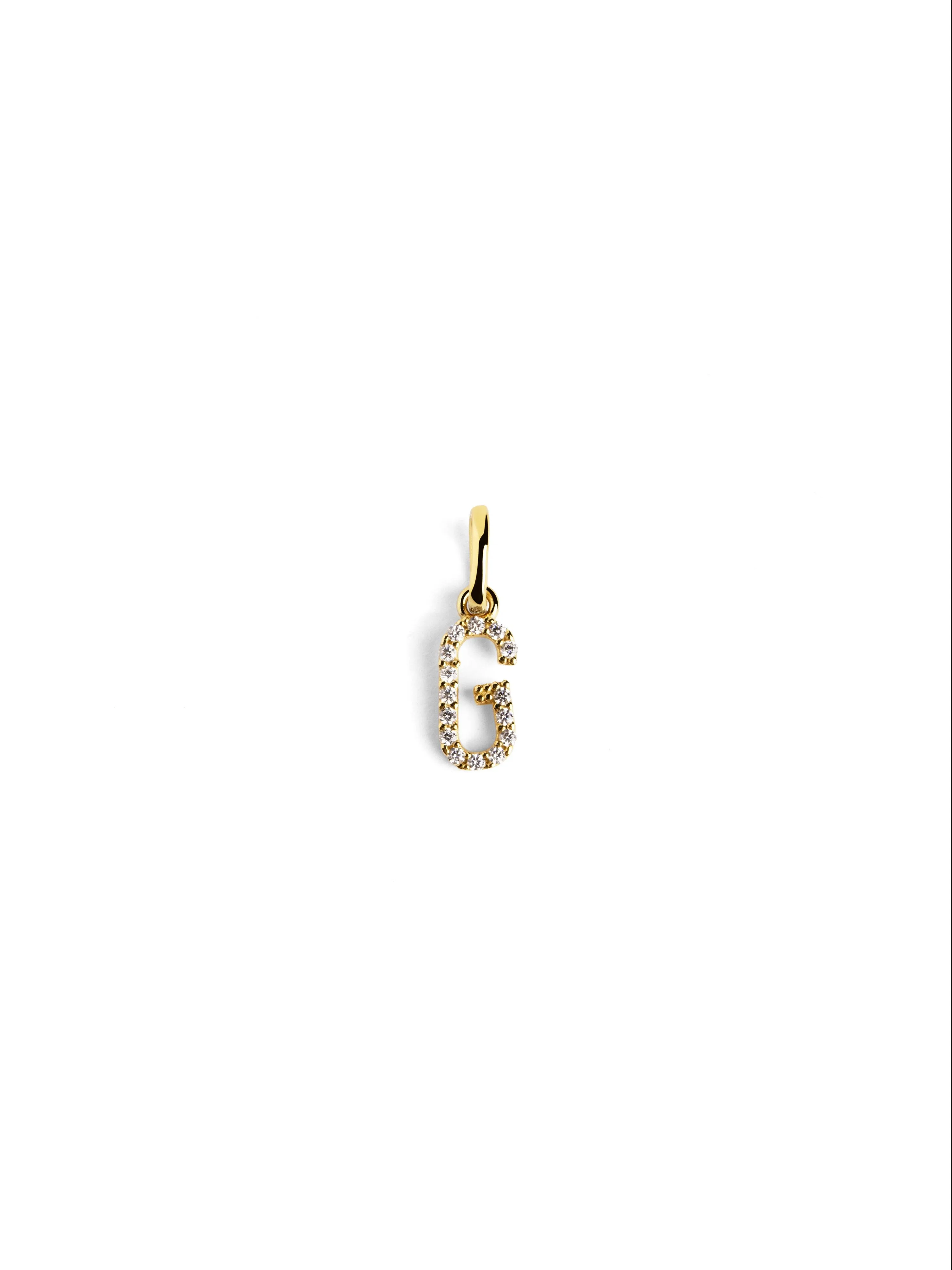 Letter Spark Gold Charm