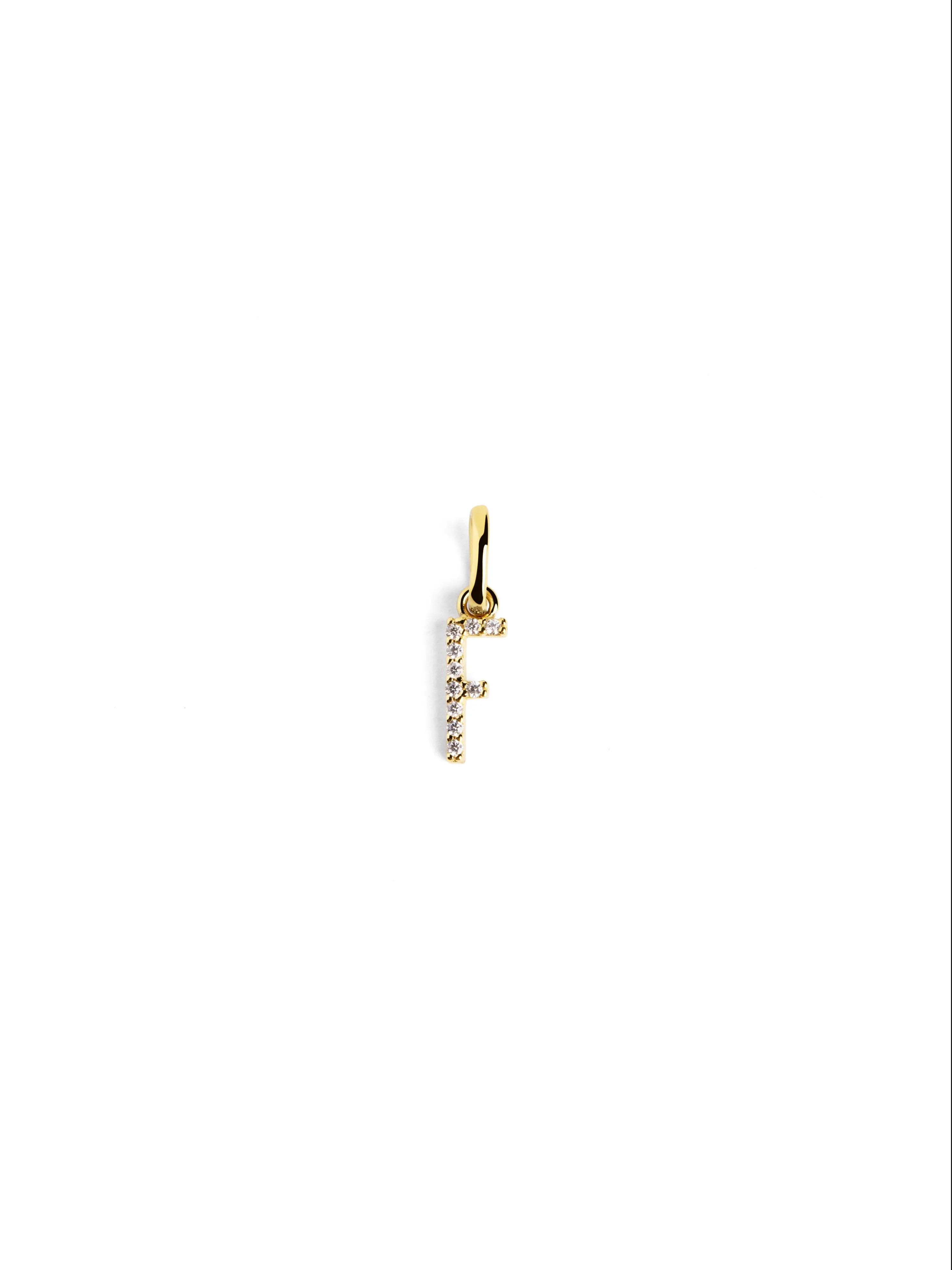 Letter Spark Gold Charm