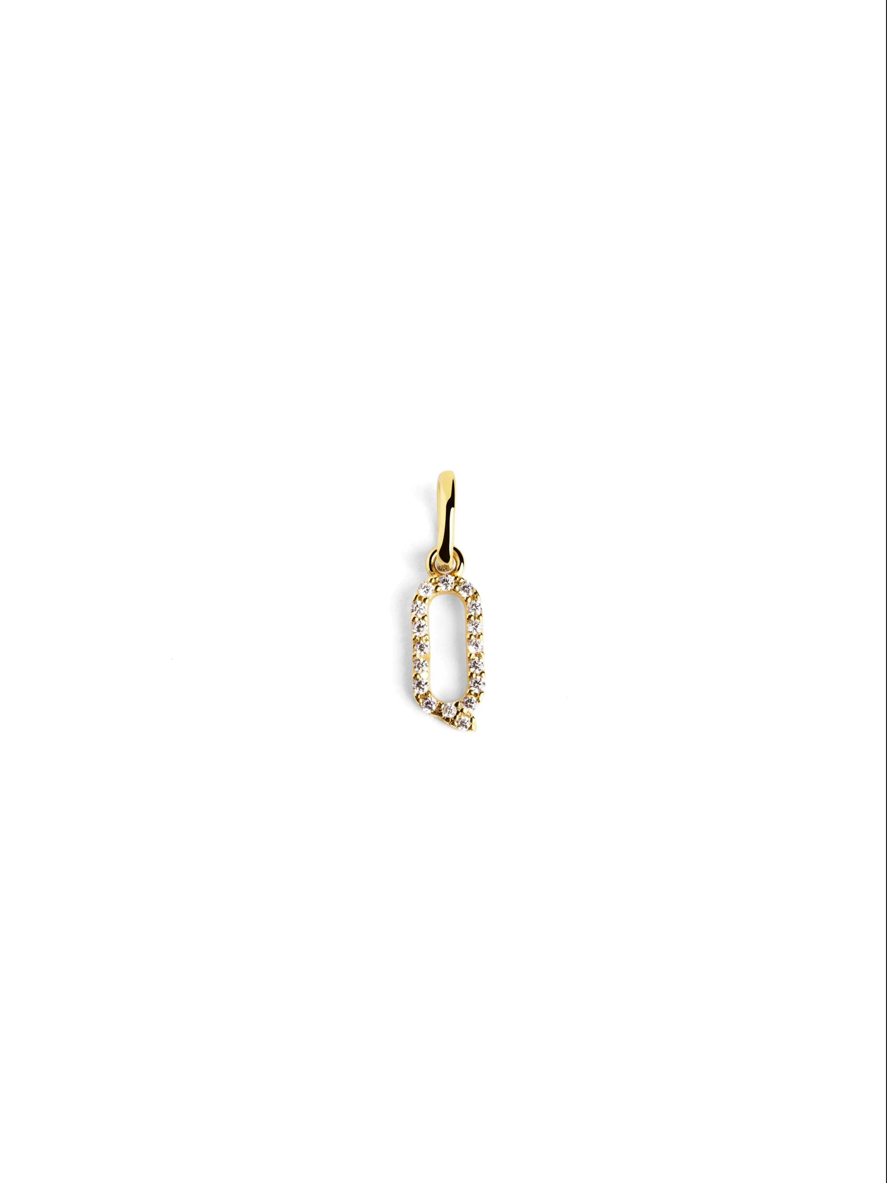 Letter Spark Gold Charm
