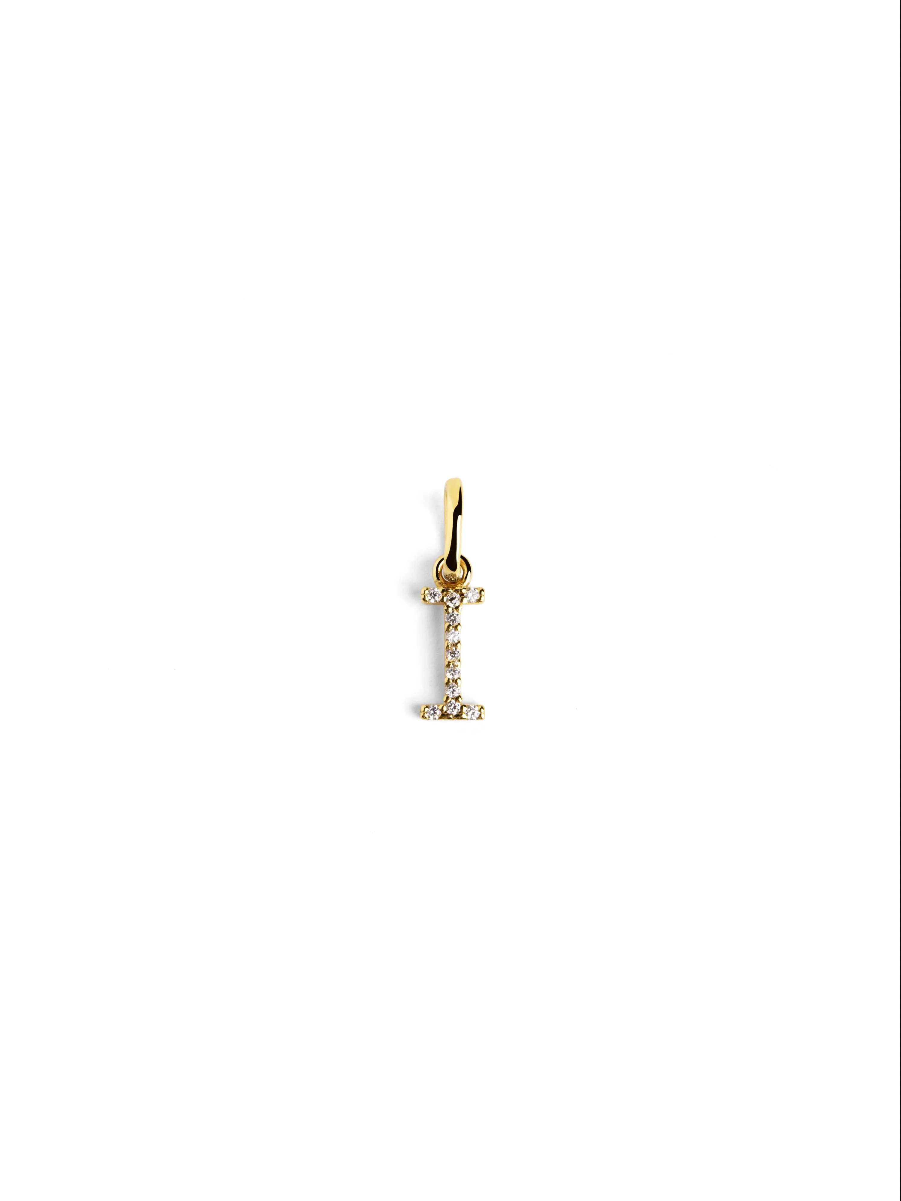 Letter Spark Gold Charm