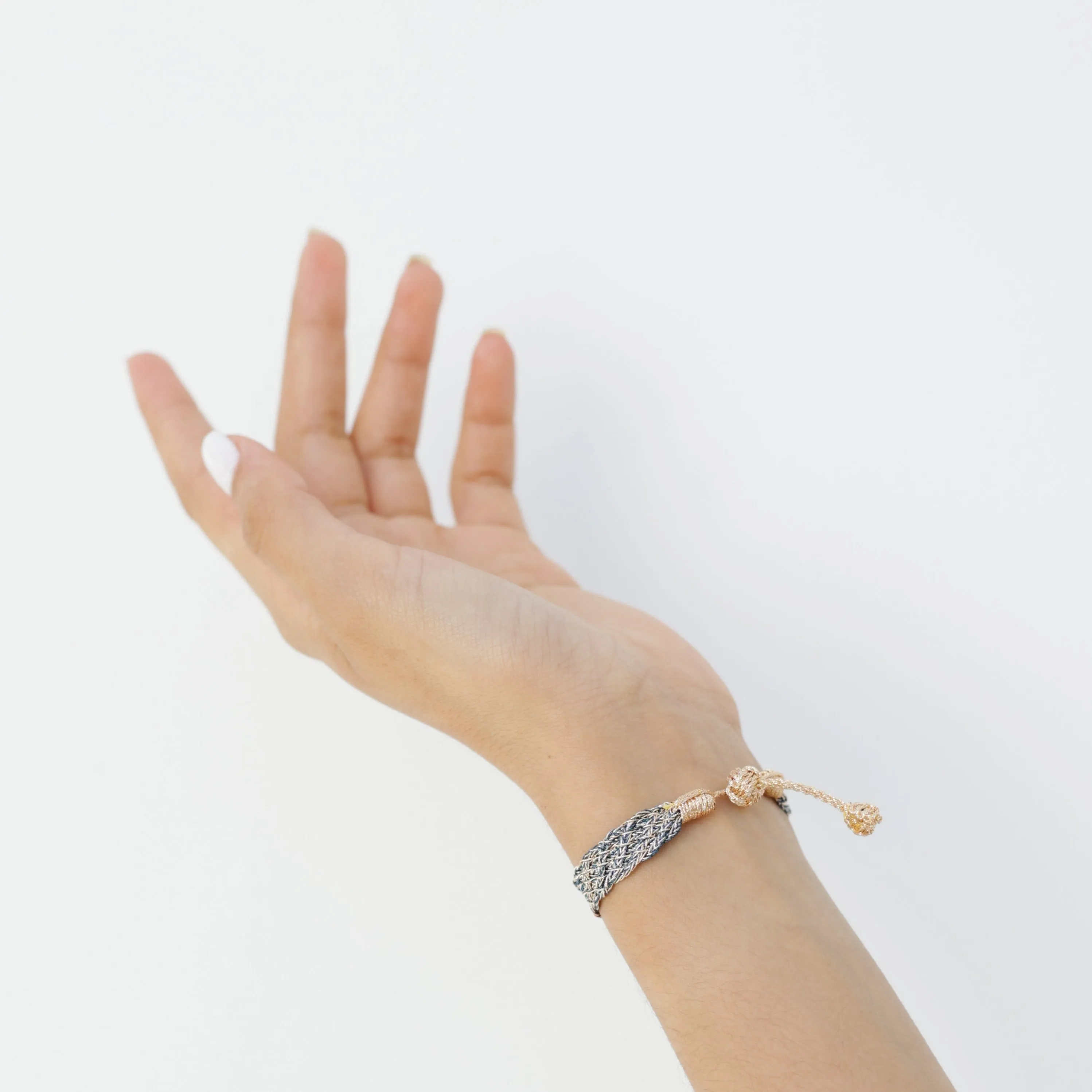Lines n°1 bracelet in Peach Royal Blue