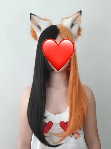Long Split Halloween Lolita Wig