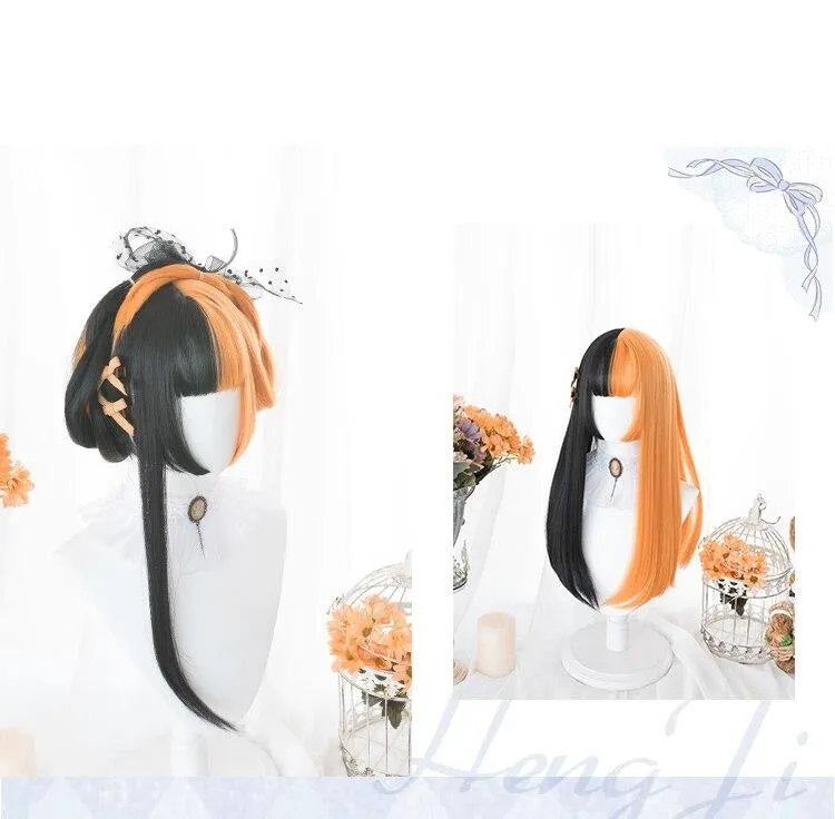 Long Split Halloween Lolita Wig