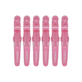 LuminArt Crocodile Clip Pink 6pk