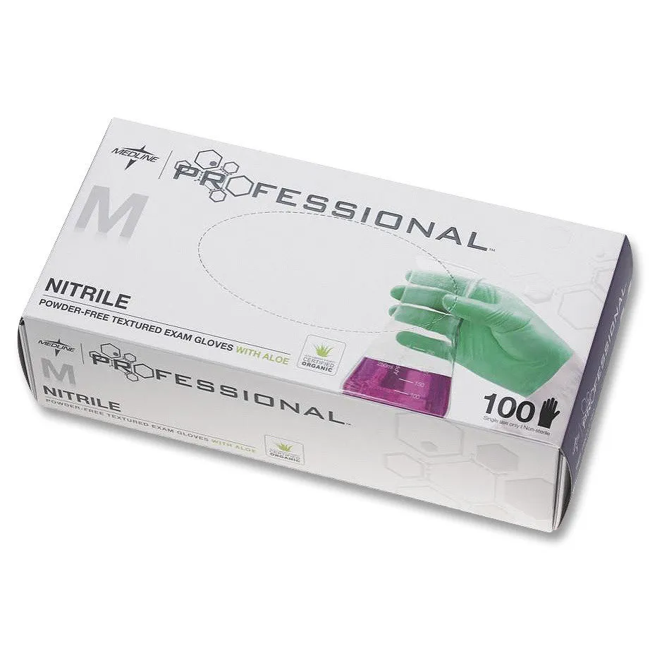 Medline Professional Aloe Green Nitrile