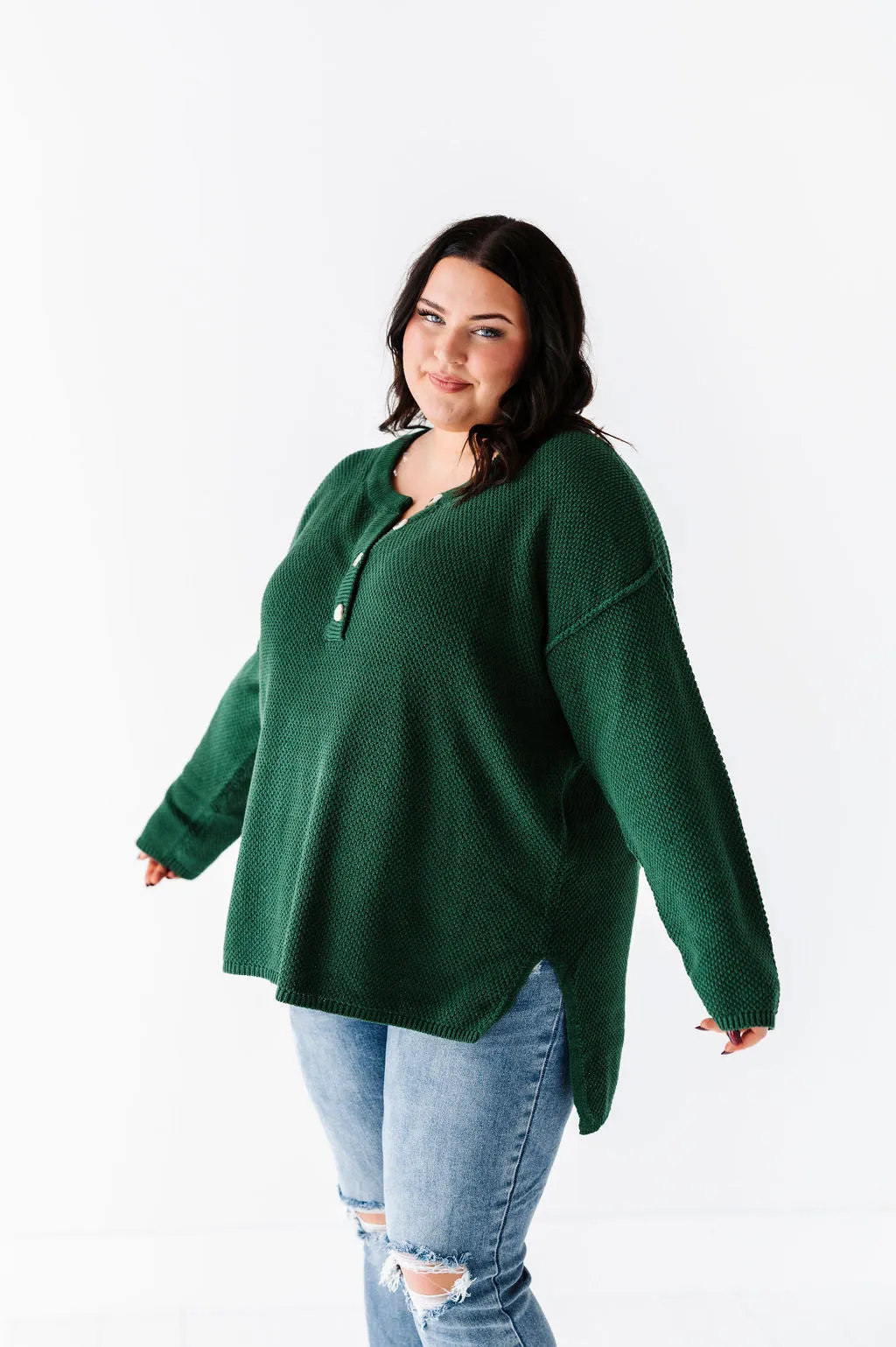 Minnie Henley Sweater in Forest
