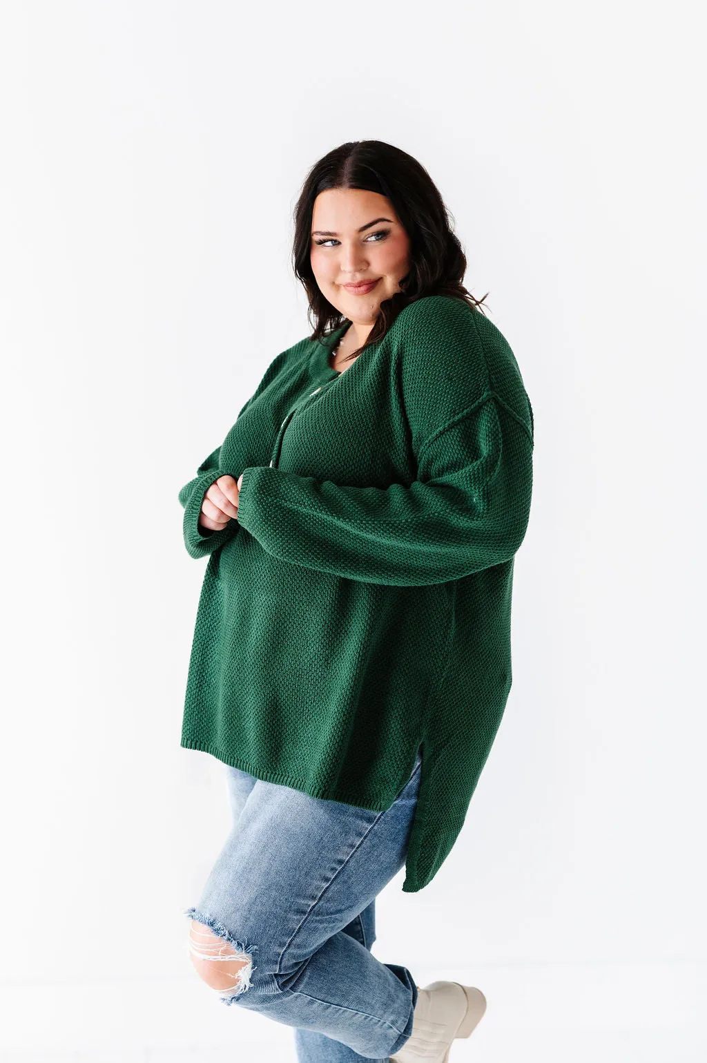 Minnie Henley Sweater in Forest