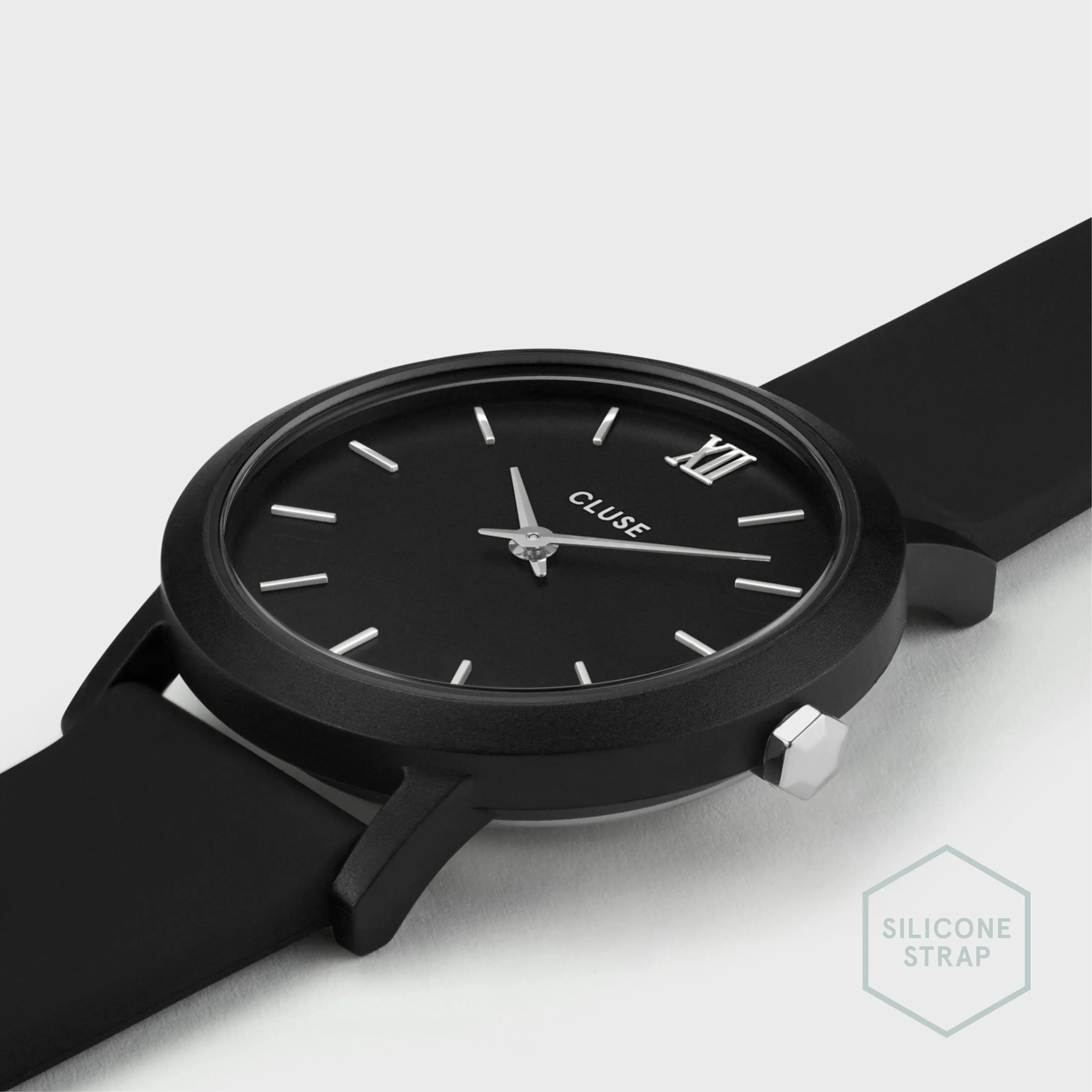 Minuit Nylon Black, Silver Colour