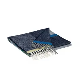 Navy and Smoke Lambswool Scarf