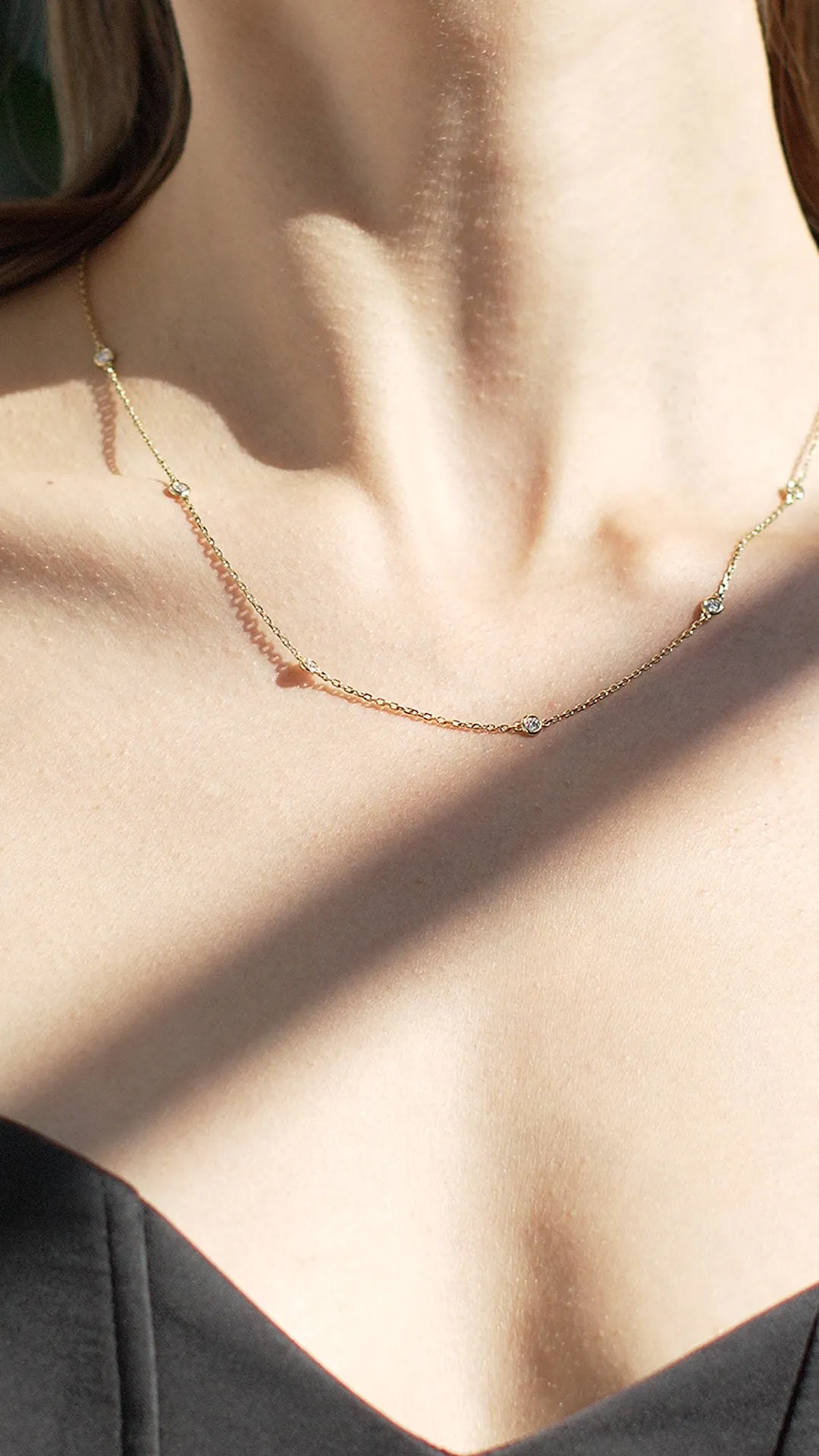 Petra Necklace Short 18K Gold