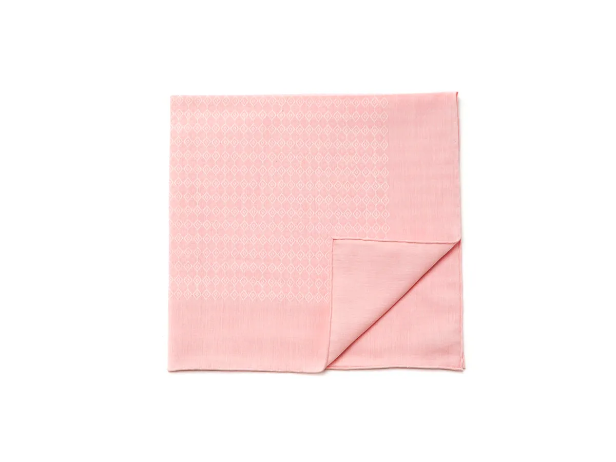 Pink Diamond Pattern Pocket Square