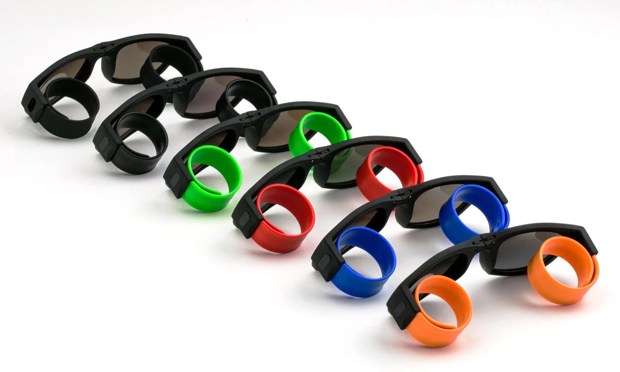 "Loppy" Folding Sunglasses Flash Lens