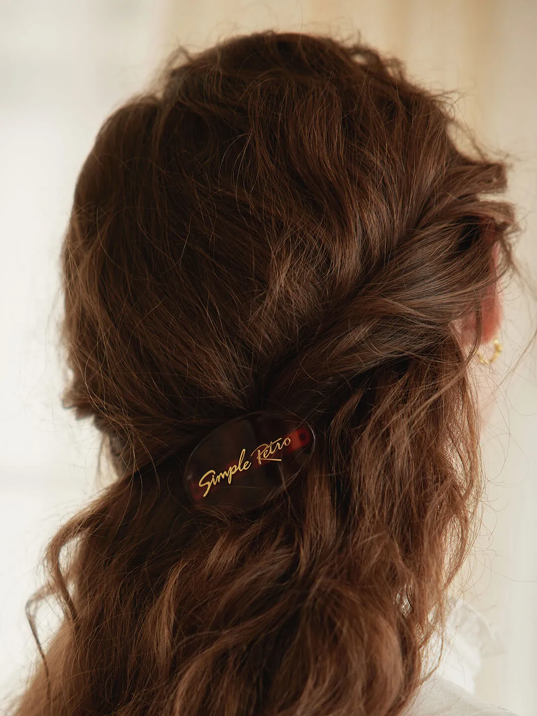 Retro Brown Hair Clips