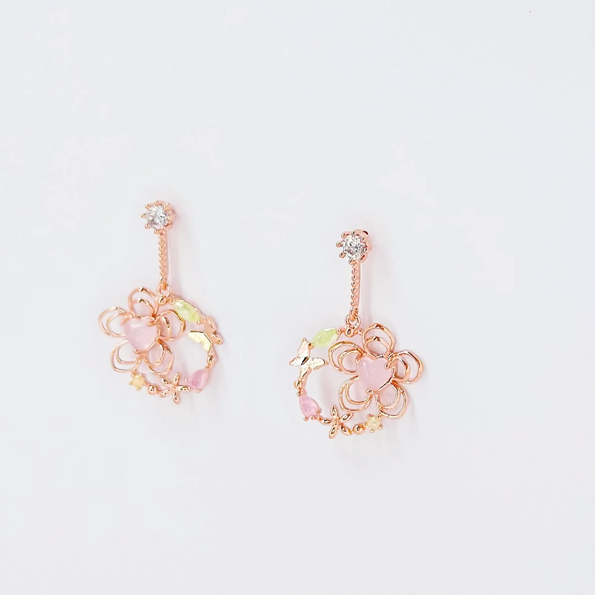 Rose Gold Daphne Earrings