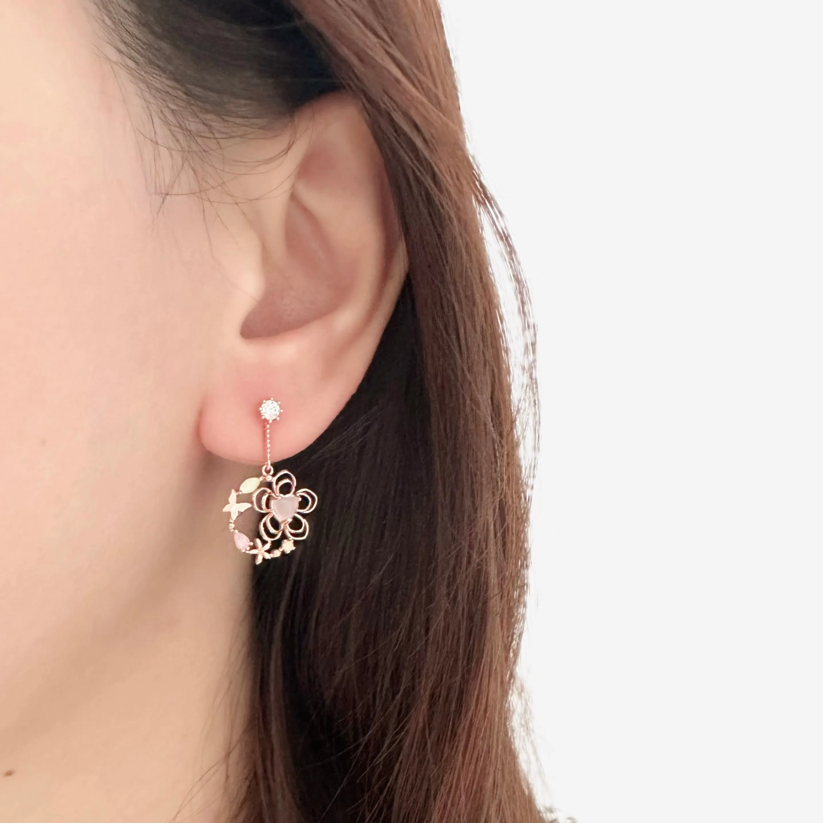 Rose Gold Daphne Earrings
