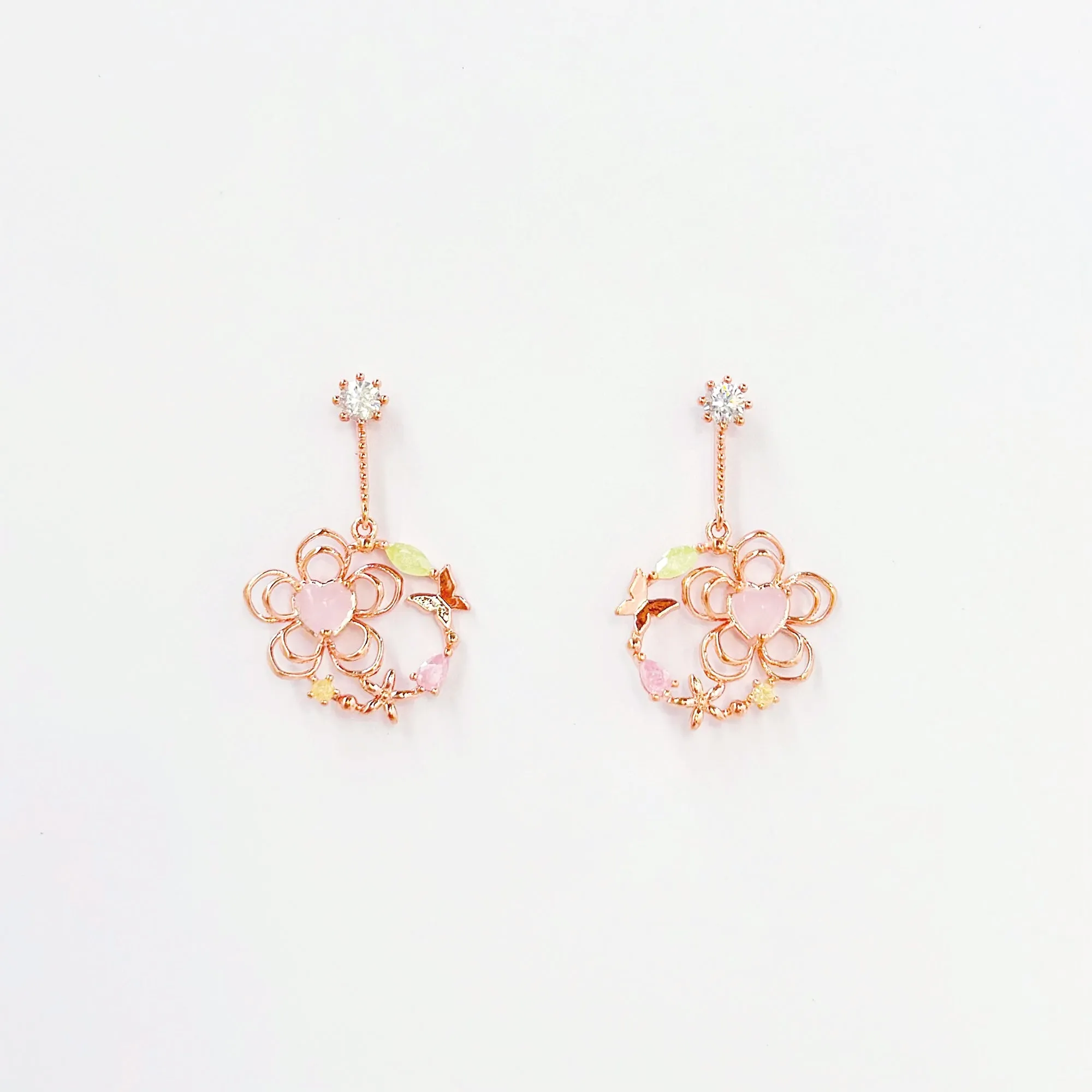 Rose Gold Daphne Earrings