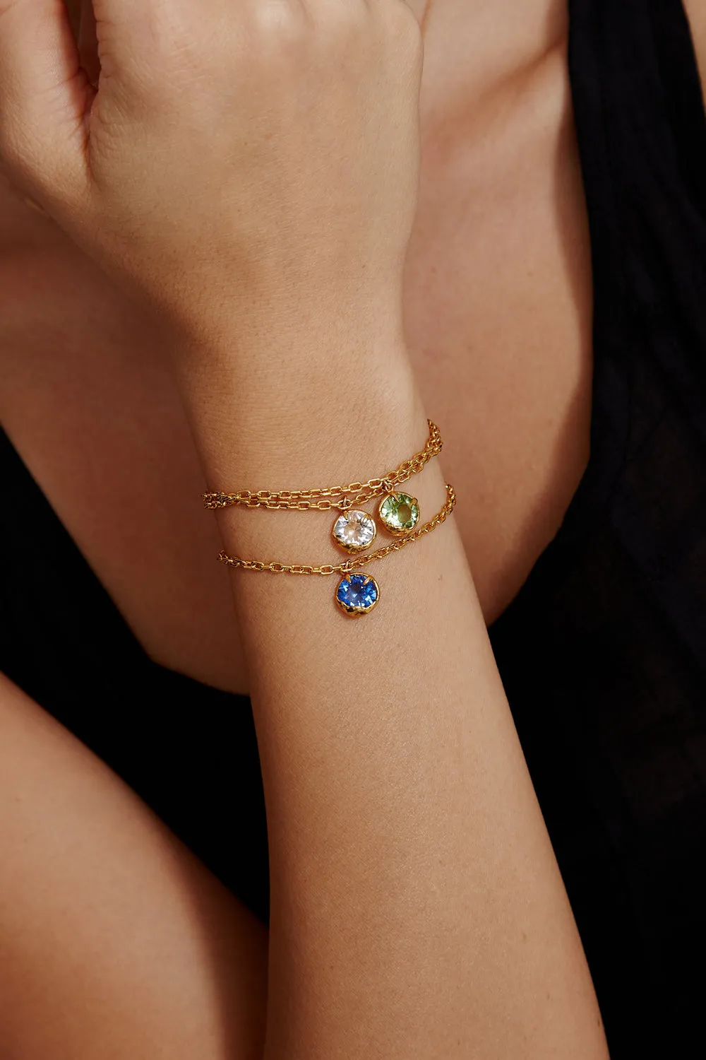 September Birthstone Bracelet Sapphire Crystal