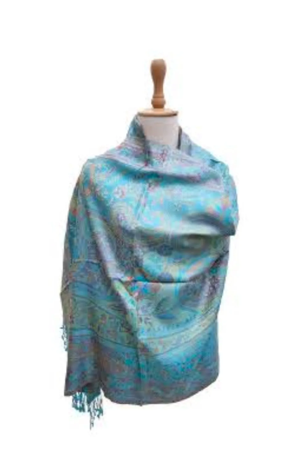 Silk Anique Jamavar Hand Woven stole 3
