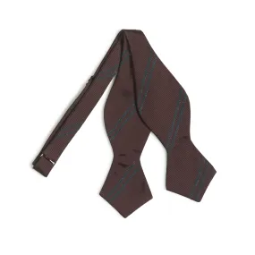 Silk/Cotton Mogador Stripe Bowtie