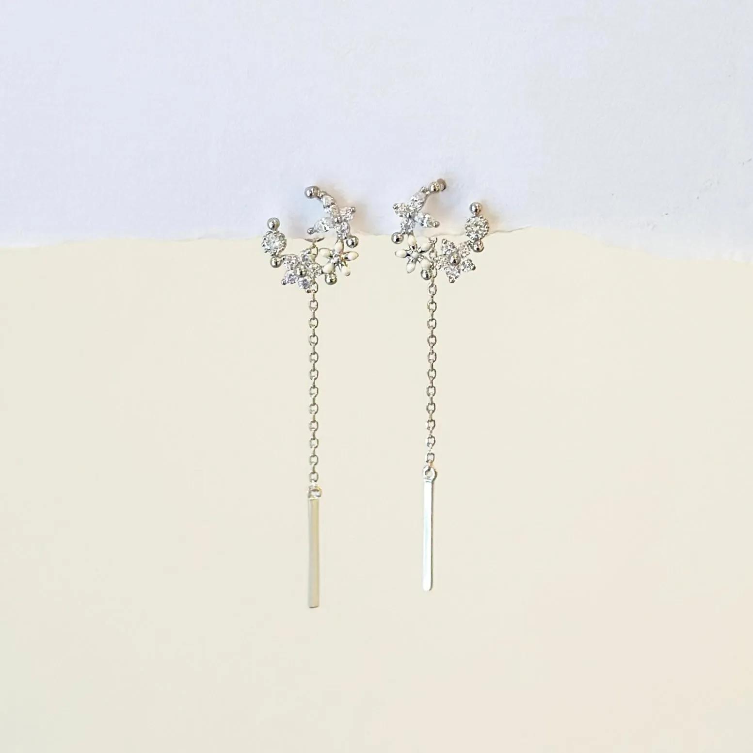 Silver Woolly Earrings