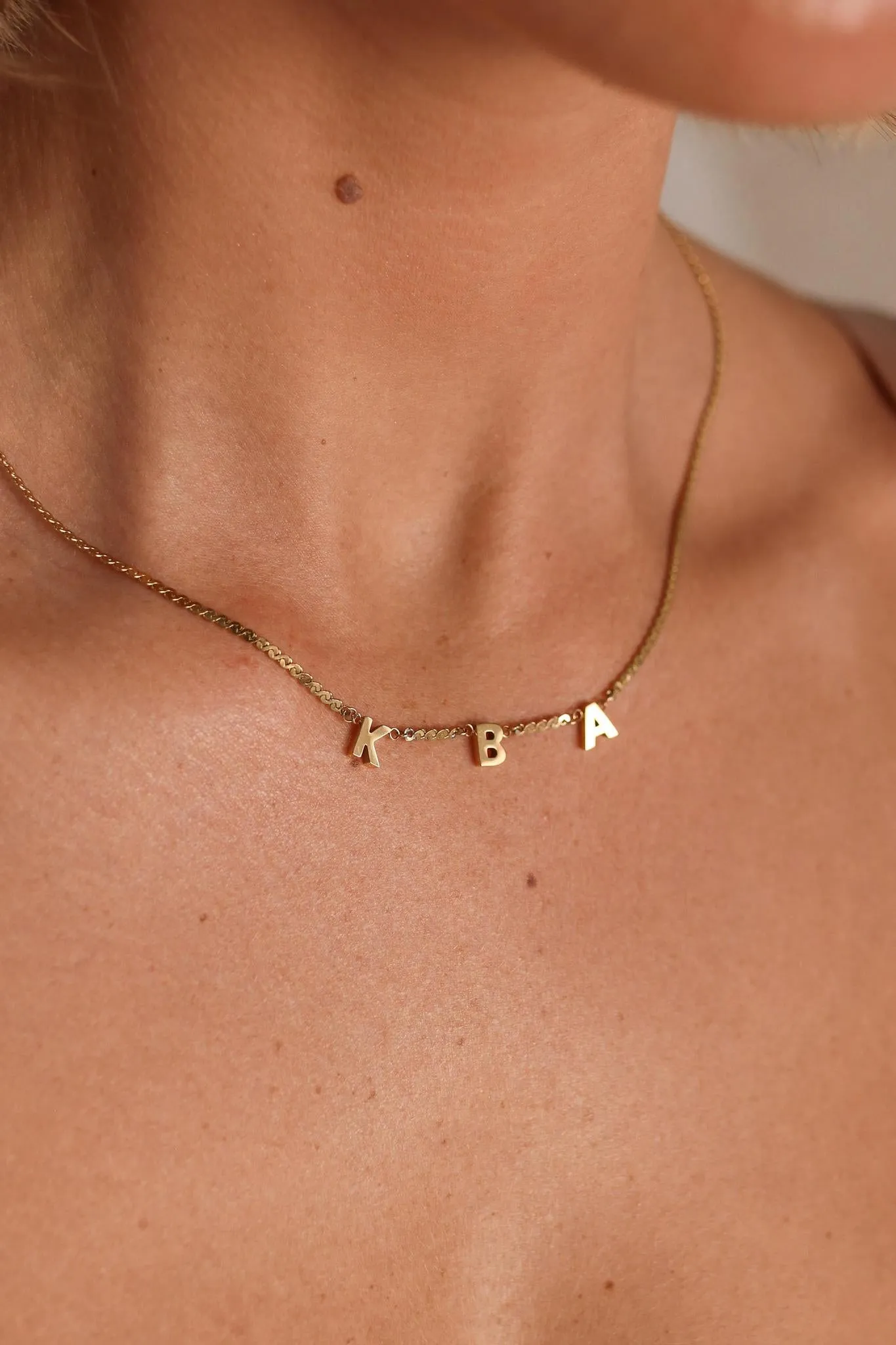 Tarney - Stainless Steel Initial Necklace