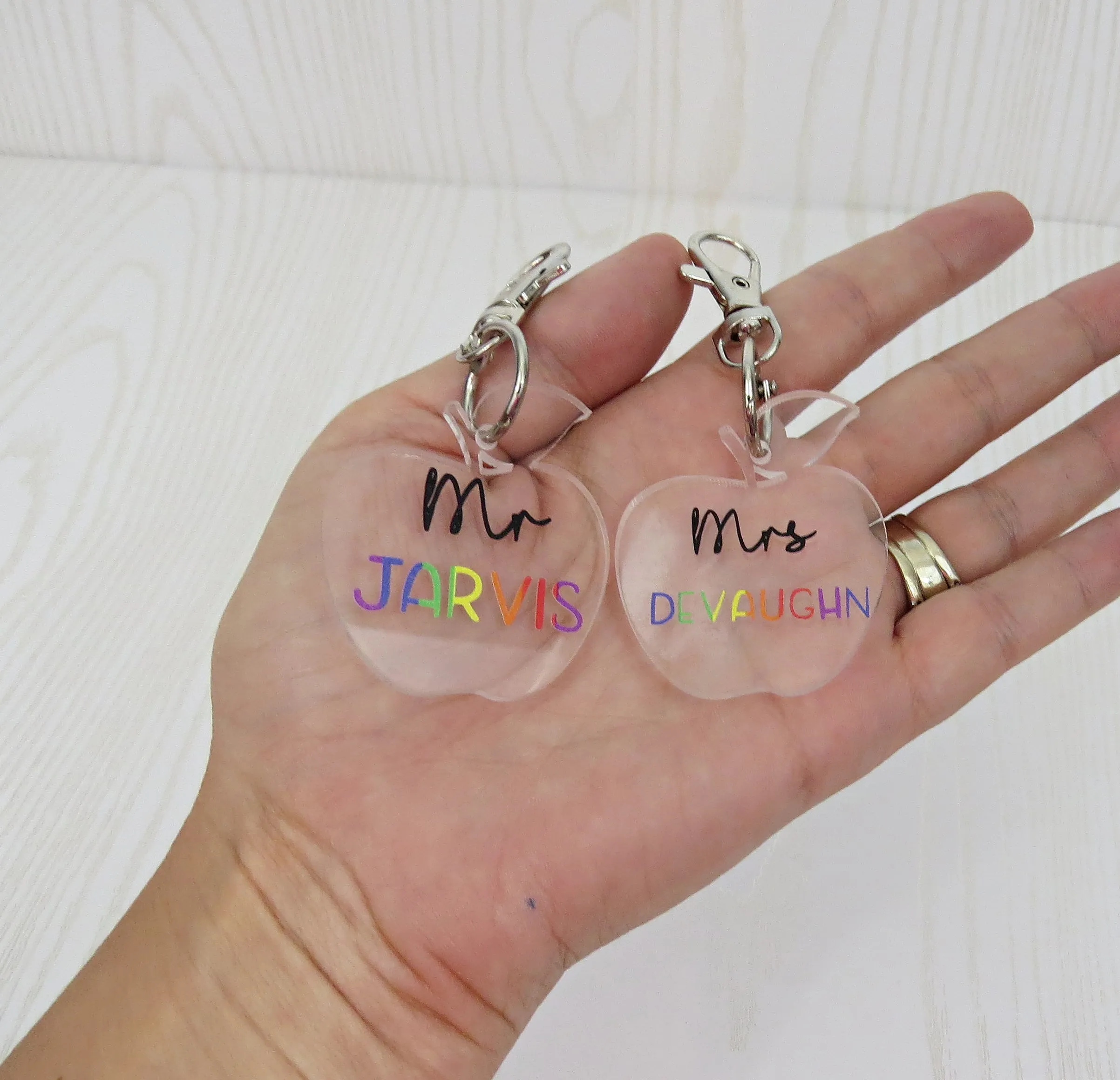 Teacher Appreciation Gift - Teacher Name Keychain - Teacher Keychain -Teacher Appreciation Keychain