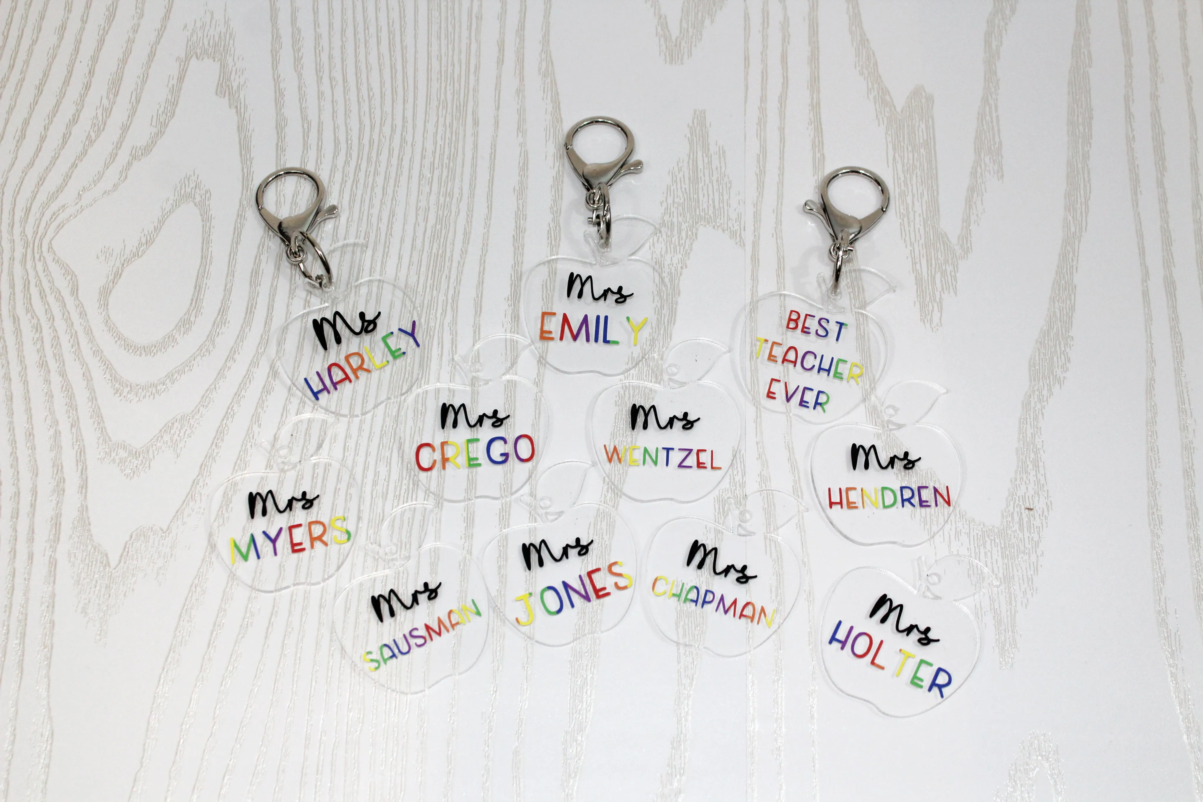 Teacher Appreciation Gift - Teacher Name Keychain - Teacher Keychain -Teacher Appreciation Keychain